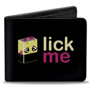 Bi-Fold Wallet - LICK ME Battery Cartoon Bi-Fold Wallets Buckle-Down
