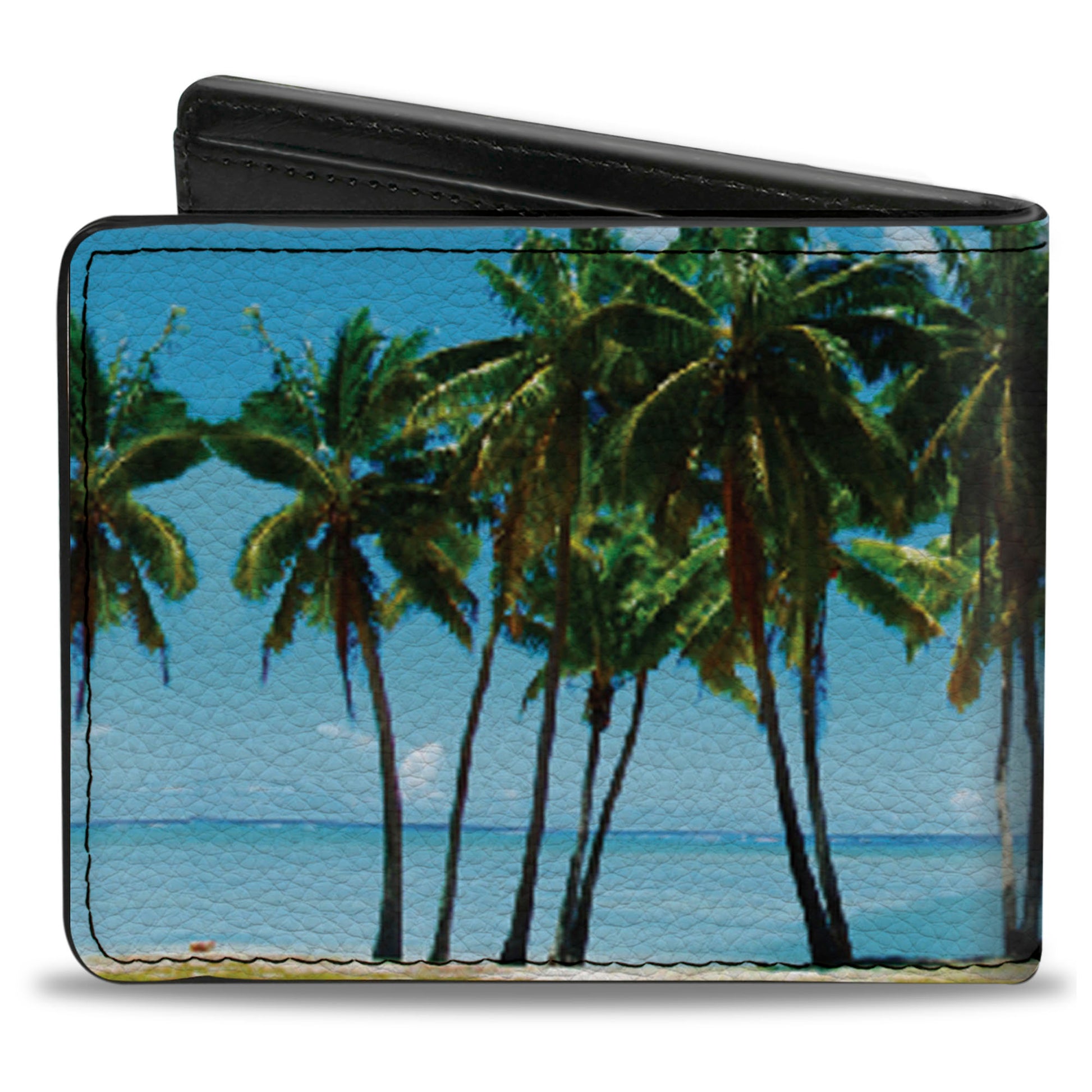 Bi-Fold Wallet - Landscape Beach Palm Trees Bi-Fold Wallets Buckle-Down