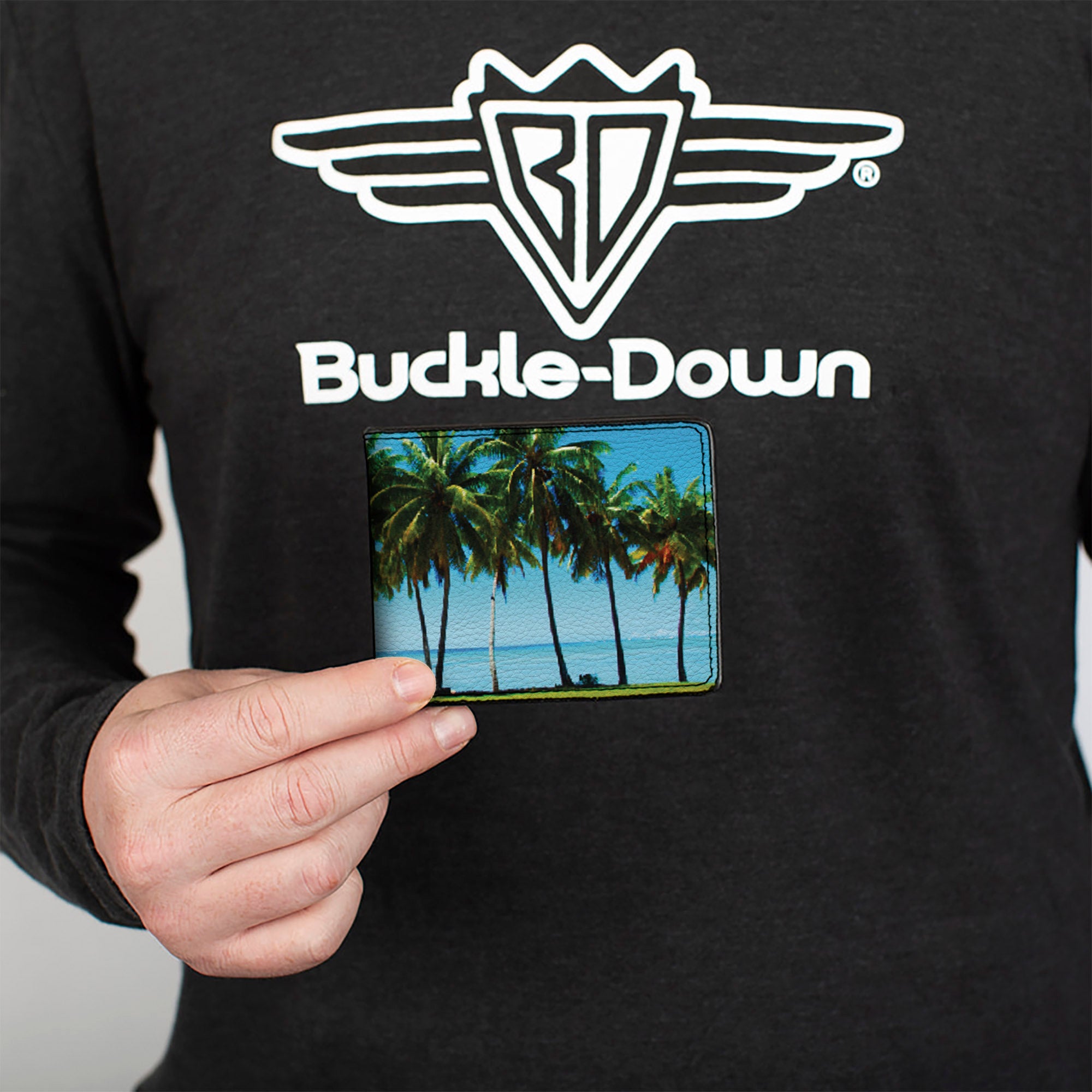 Bi-Fold Wallet - Landscape Beach Palm Trees Bi-Fold Wallets Buckle-Down