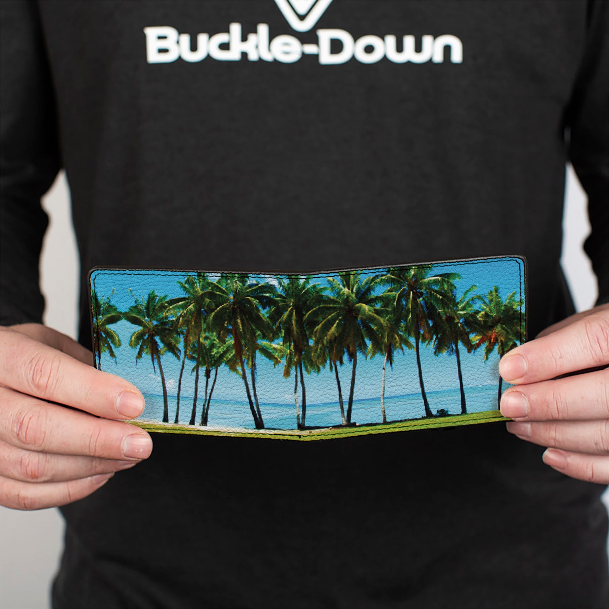 Bi-Fold Wallet - Landscape Beach Palm Trees Bi-Fold Wallets Buckle-Down