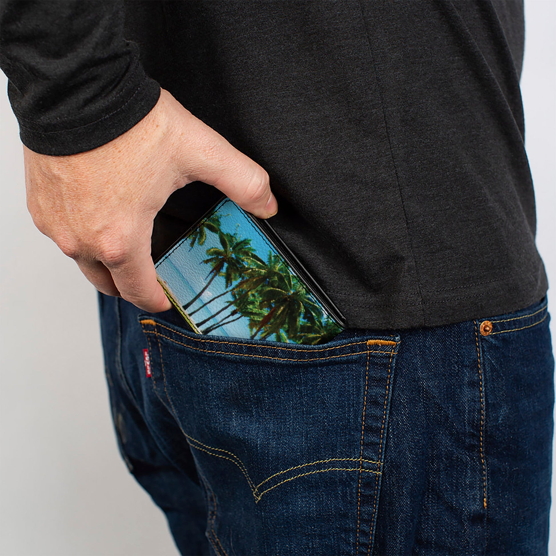 Bi-Fold Wallet - Landscape Beach Palm Trees Bi-Fold Wallets Buckle-Down