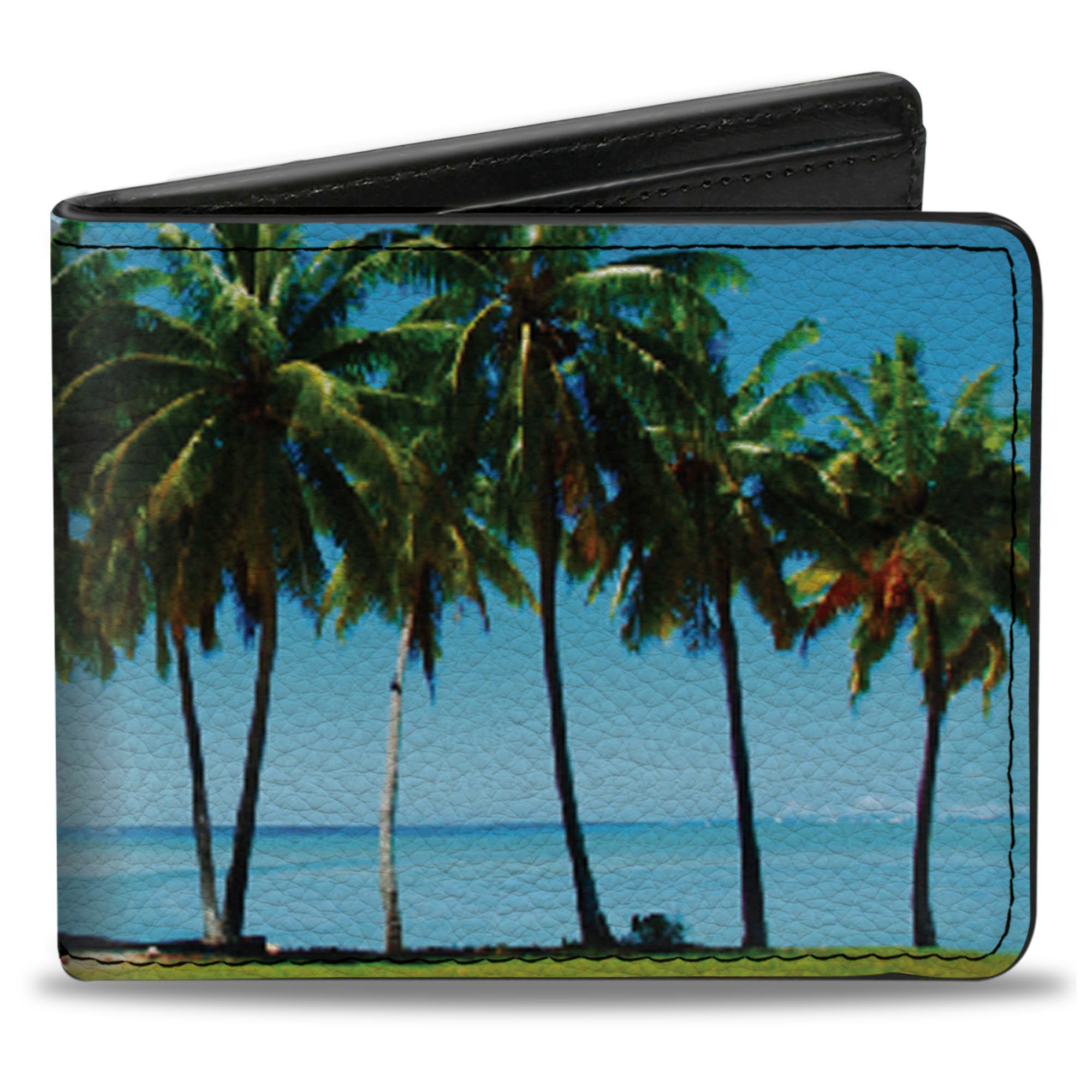 Bi-Fold Wallet - Landscape Beach Palm Trees Bi-Fold Wallets Buckle-Down
