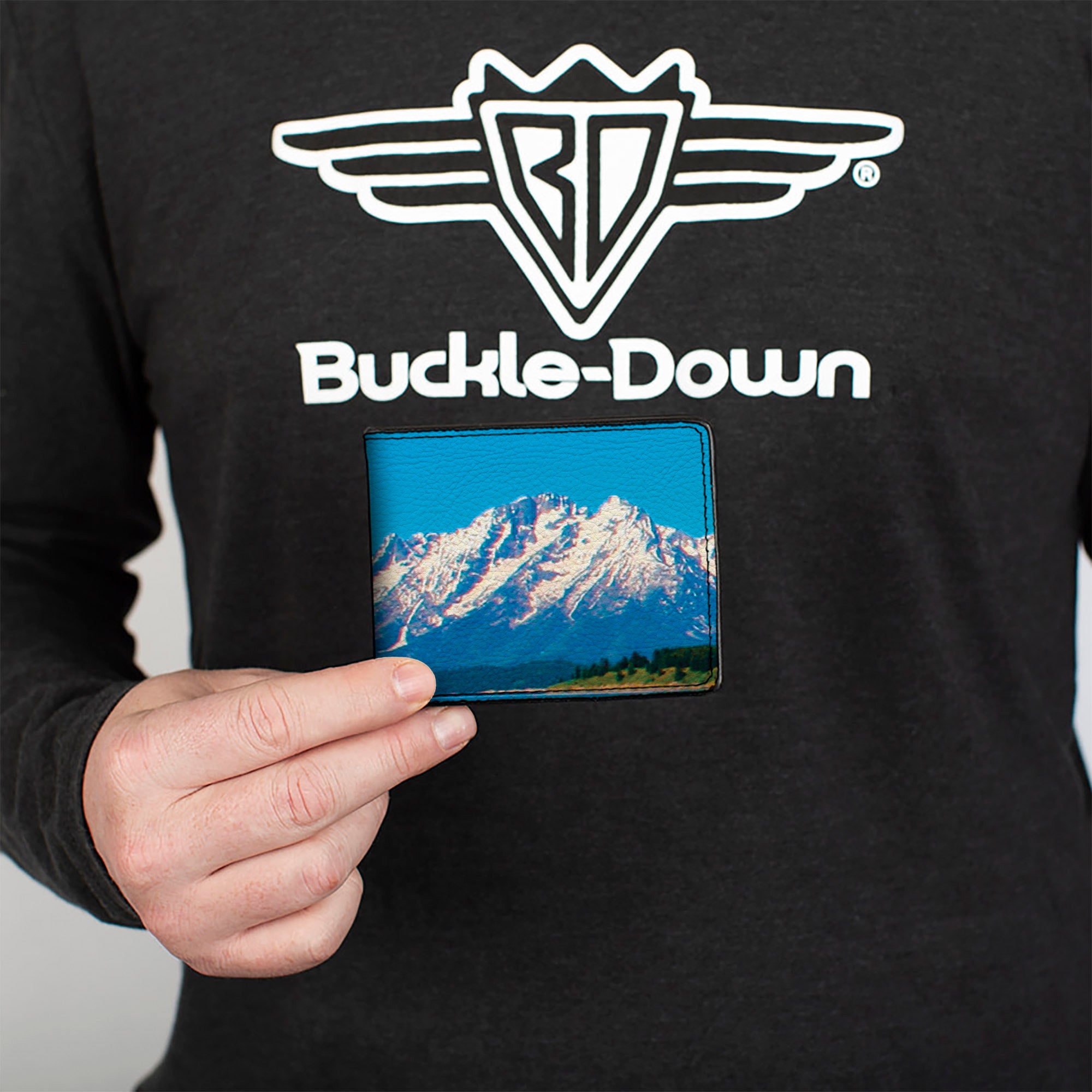 Bi-Fold Wallet - Landscape Snowy Mountains