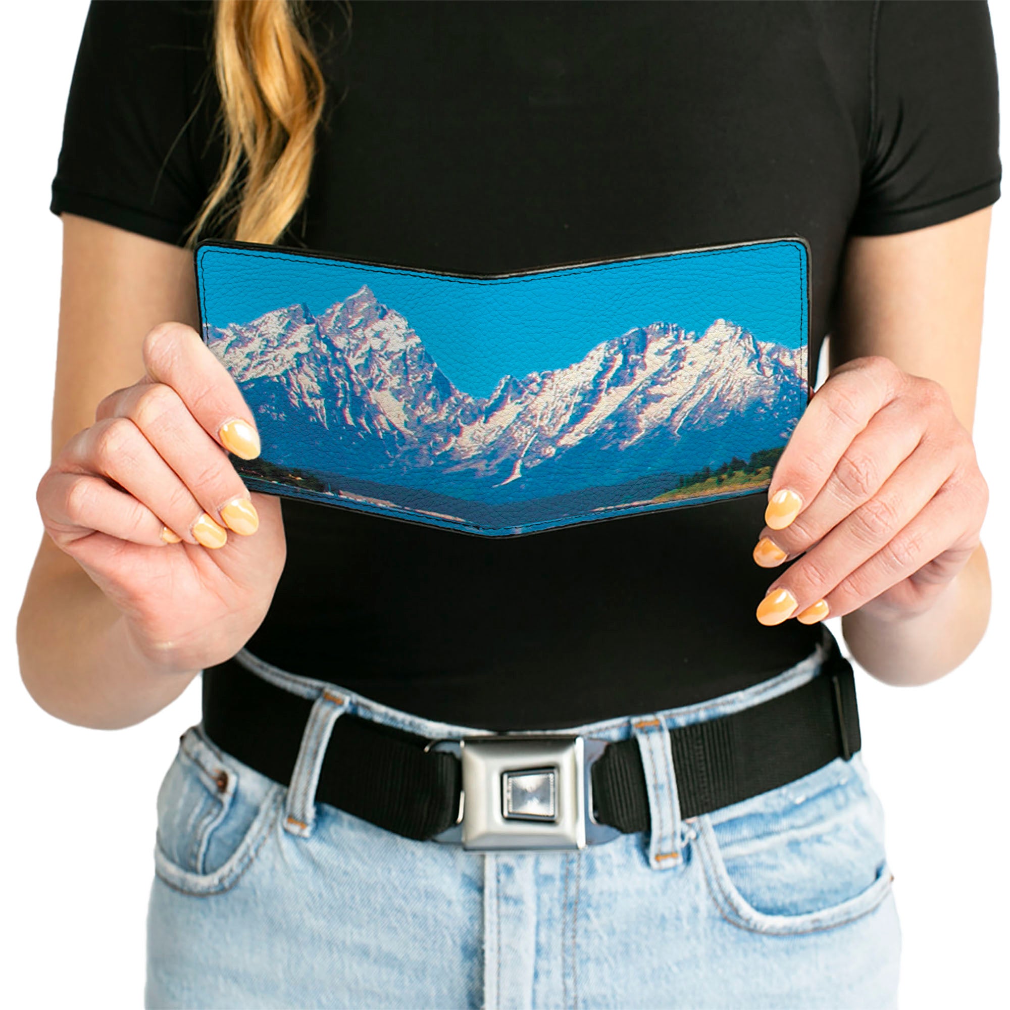 Bi-Fold Wallet - Landscape Snowy Mountains