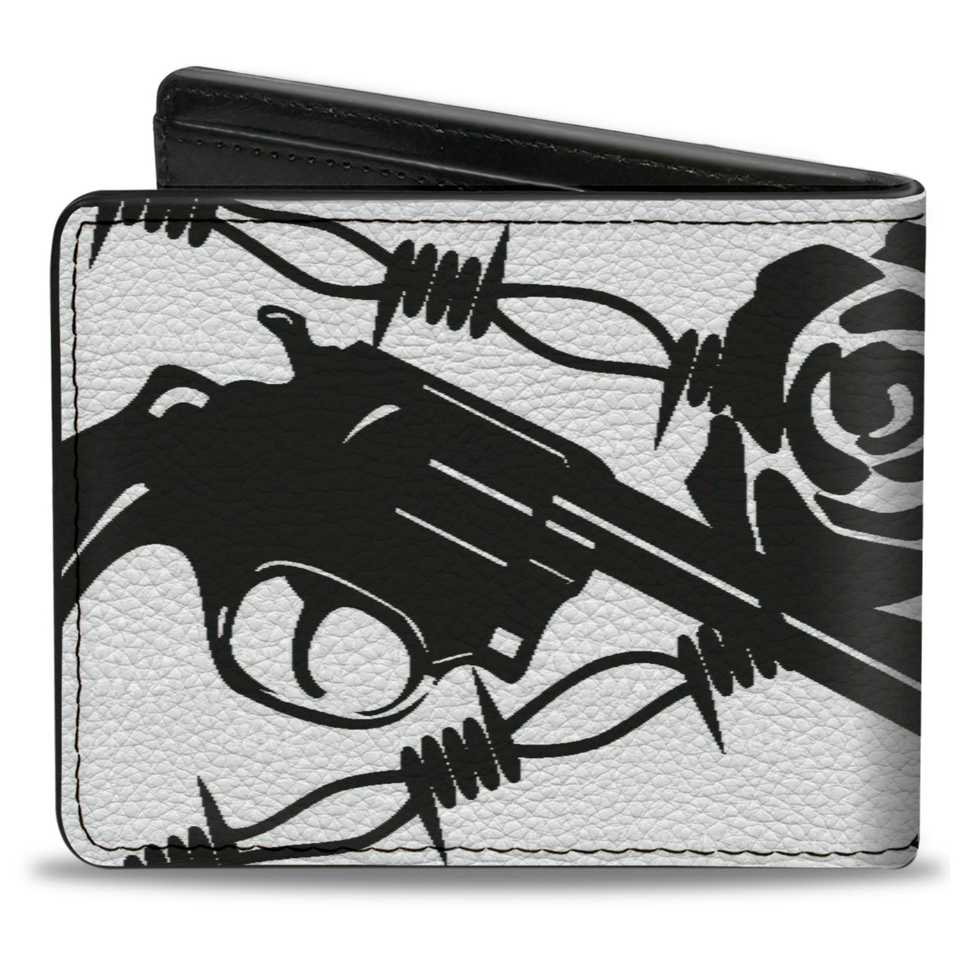 Bi-Fold Wallet - Madness White Black Bi-Fold Wallets Buckle-Down