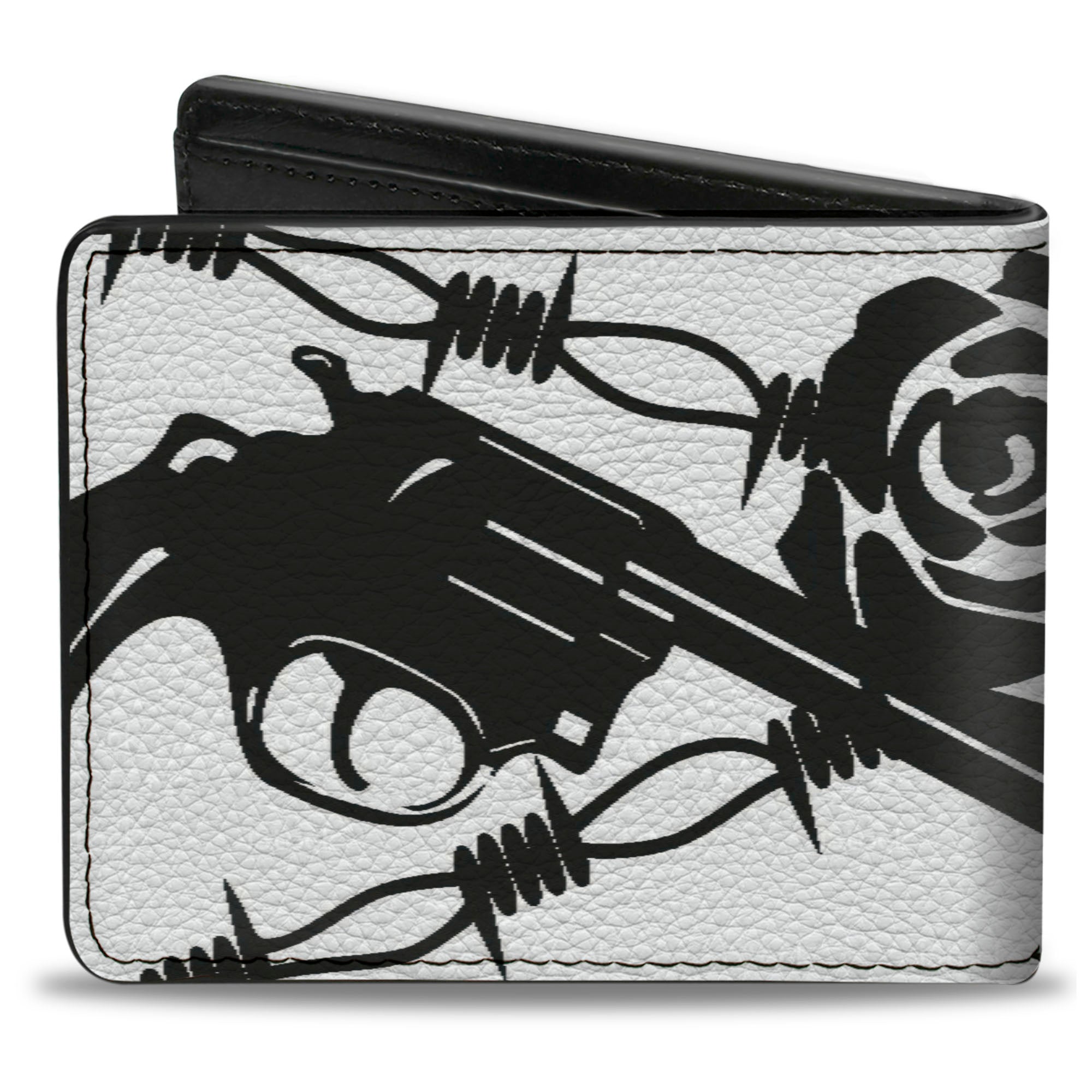 Bi-Fold Wallet - Madness White Black Bi-Fold Wallets Buckle-Down