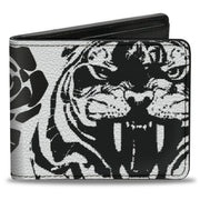 Bi-Fold Wallet - Madness White Black Bi-Fold Wallets Buckle-Down