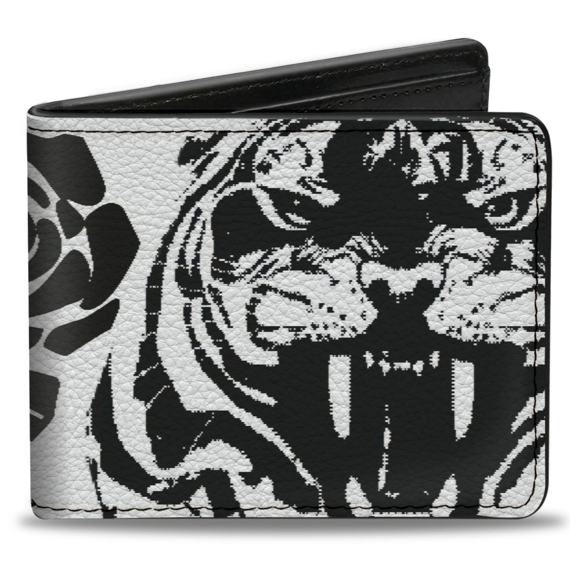 Bi-Fold Wallet - Madness White Black Bi-Fold Wallets Buckle-Down