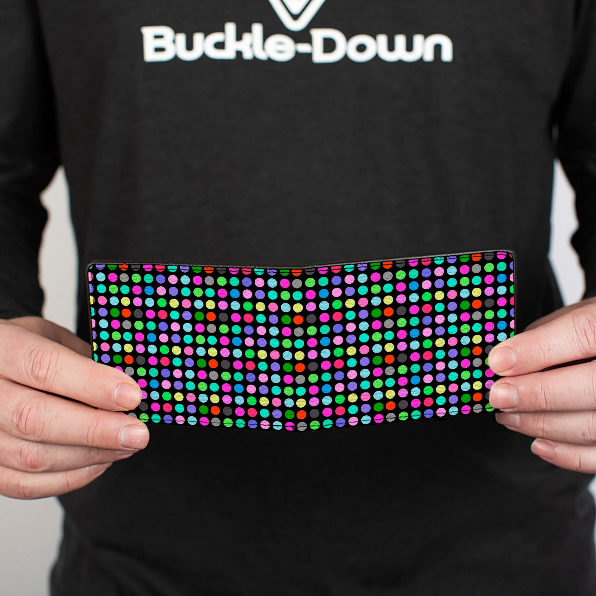 Bi-Fold Wallet - Mini Polka Dots Black/Multi Color