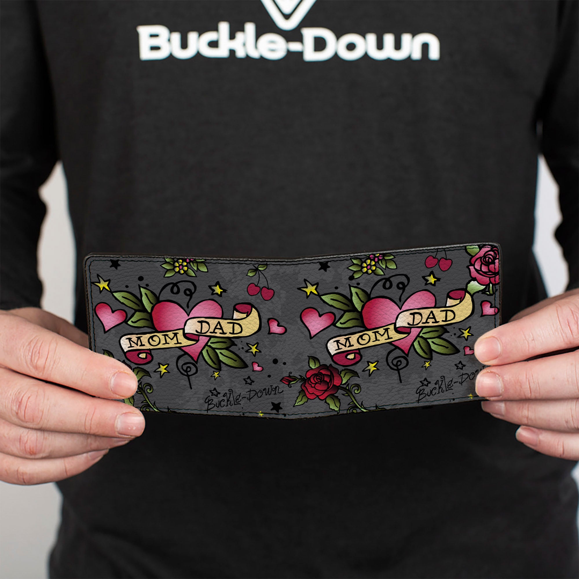 Bi-Fold Wallet - Mom & Dad Gray