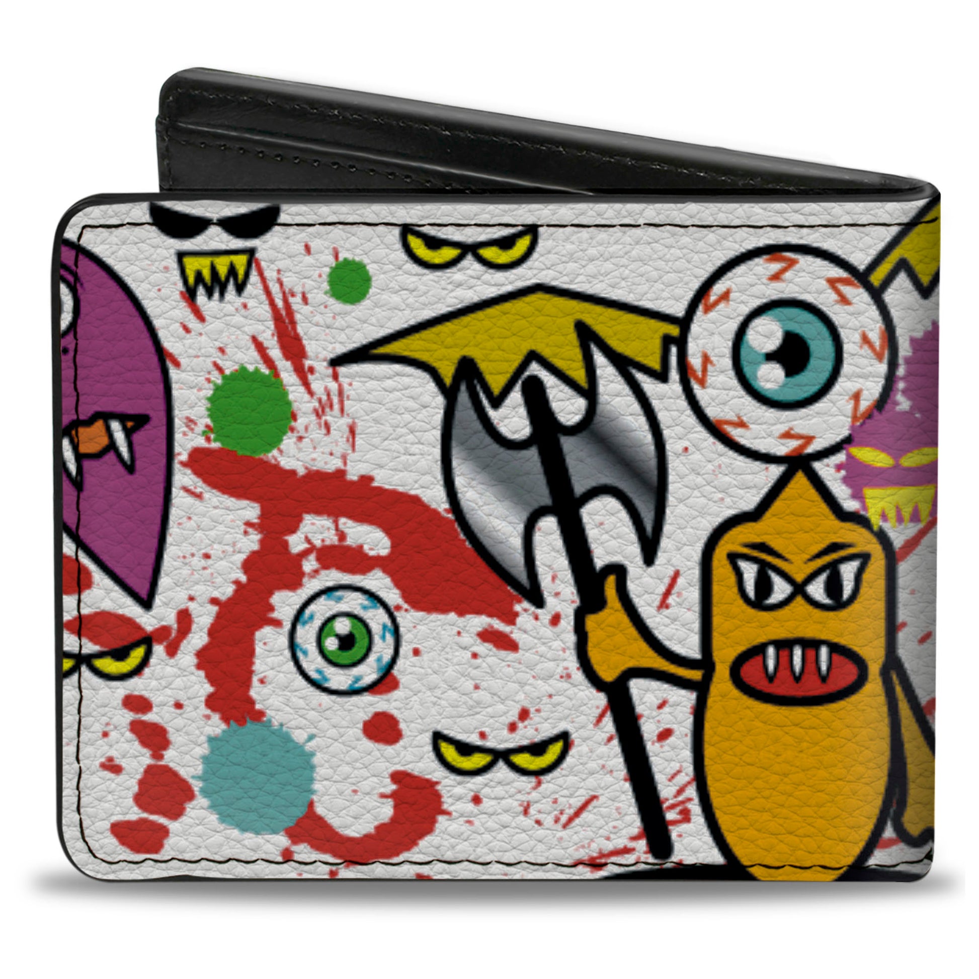 Bi-Fold Wallet - Monsters White Bi-Fold Wallets Buckle-Down
