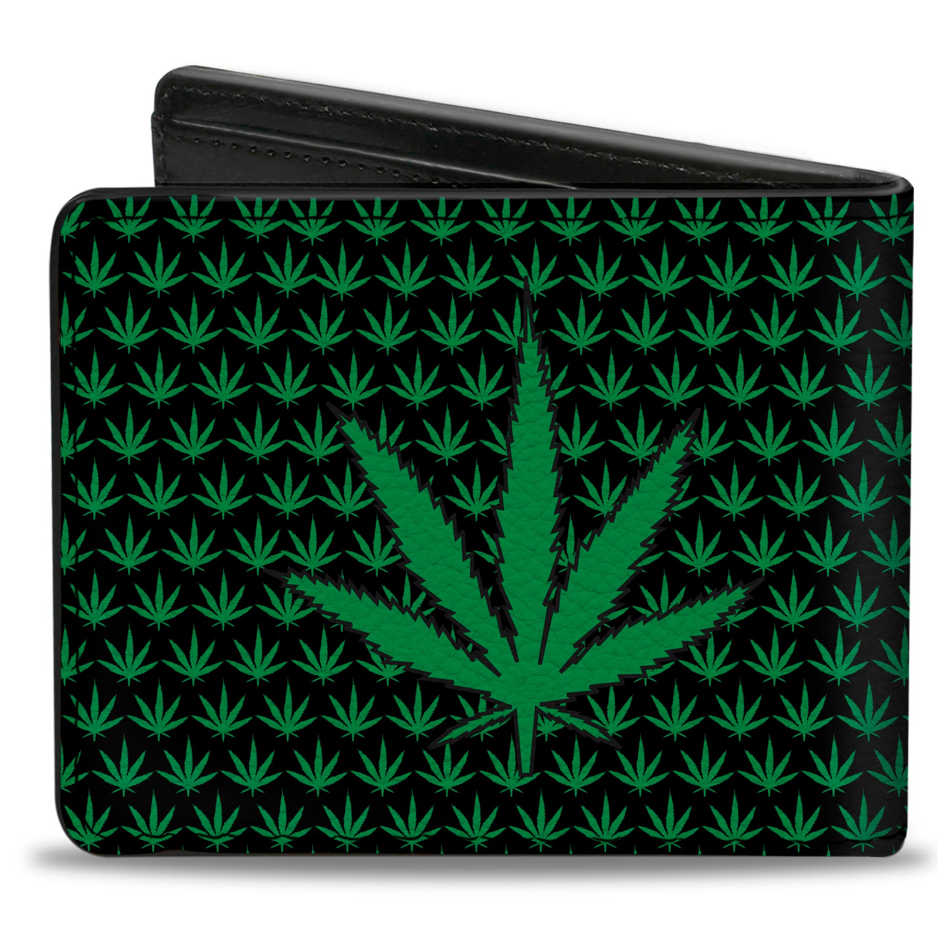 Bi-Fold Wallet - Marijuana Garden Black Green Bi-Fold Wallets Buckle-Down