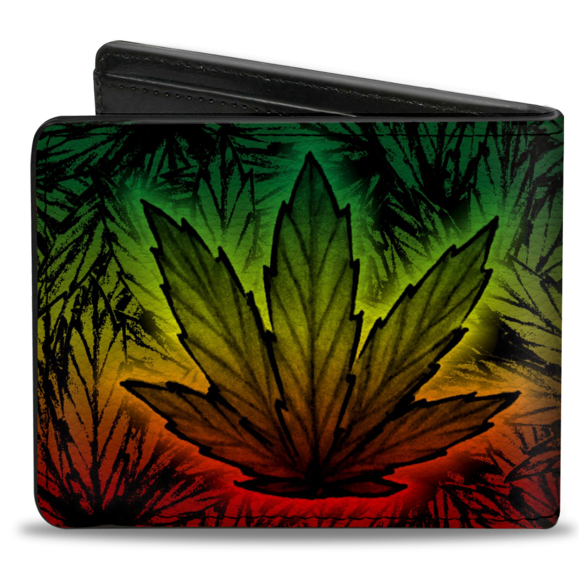 Bi-Fold Wallet - Marijuana Haze Rasta Rasta Bi-Fold Wallets Buckle-Down