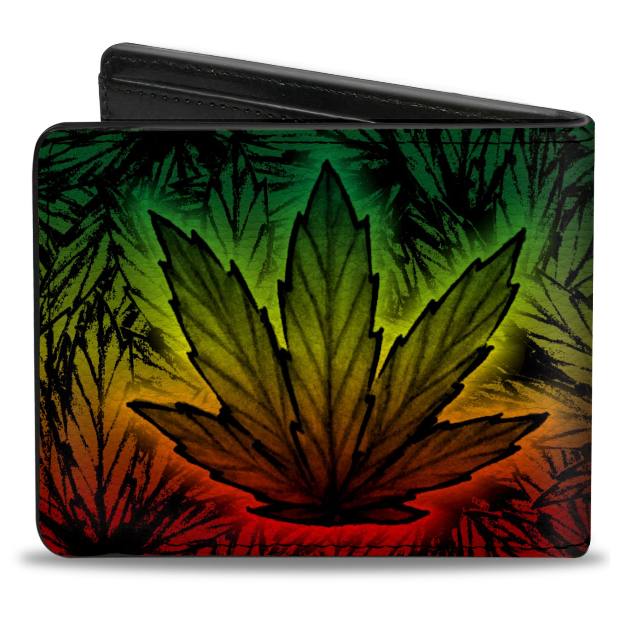 Bi-Fold Wallet - Marijuana Haze Rasta Rasta Bi-Fold Wallets Buckle-Down