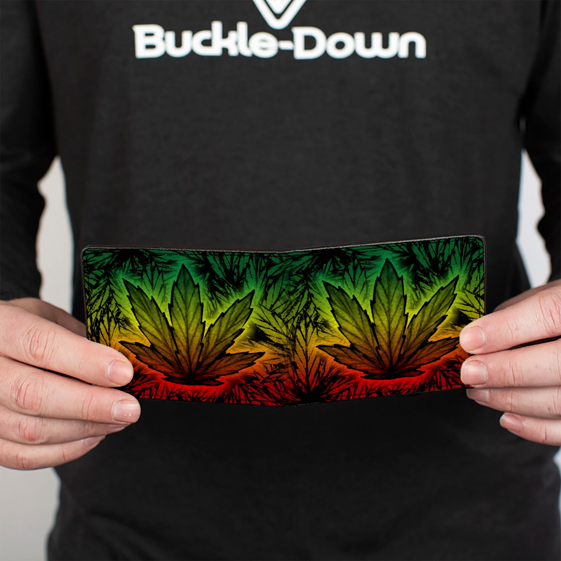 Bi-Fold Wallet - Marijuana Haze Rasta Rasta Bi-Fold Wallets Buckle-Down