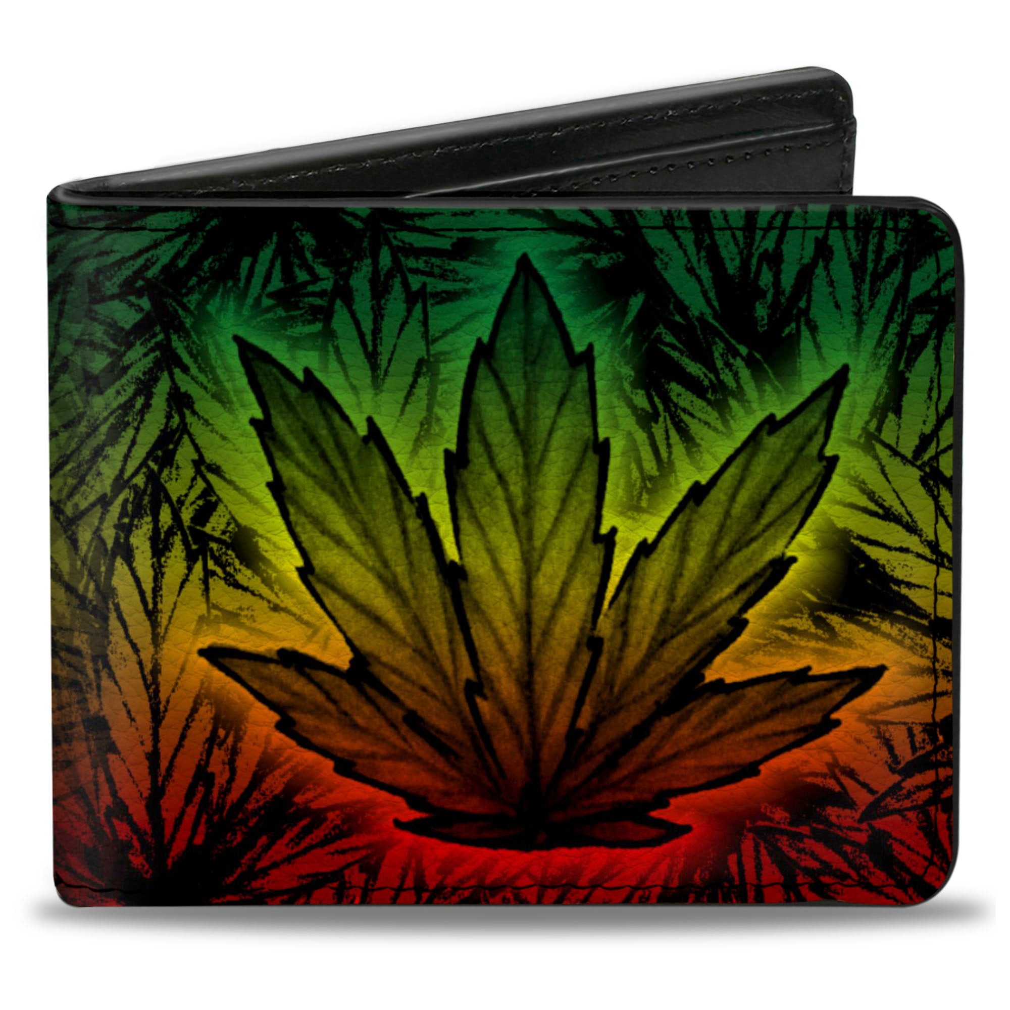 Bi-Fold Wallet - Marijuana Haze Rasta Rasta Bi-Fold Wallets Buckle-Down