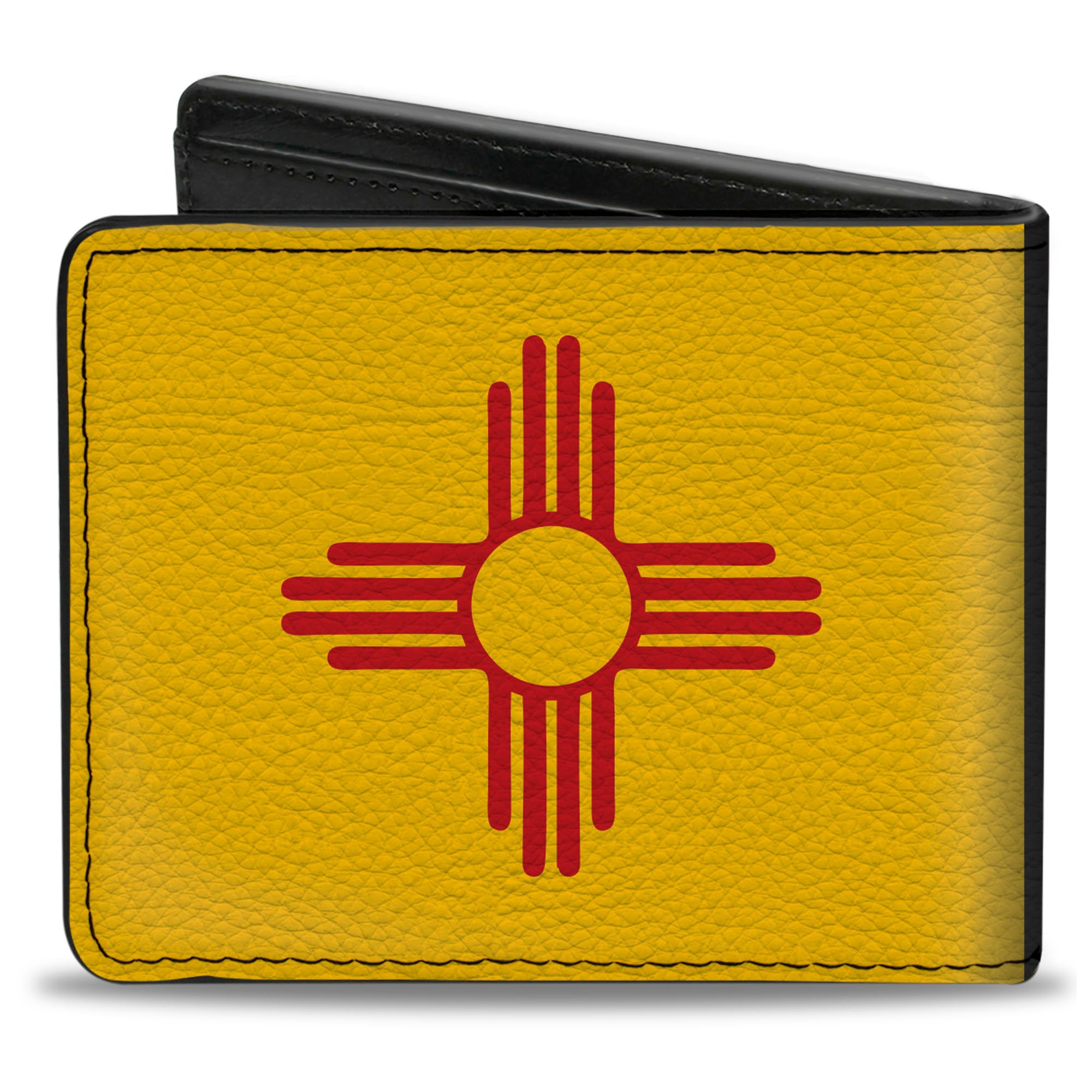 Bi-Fold Wallet - New Mexico Flag Black Bi-Fold Wallets Buckle-Down