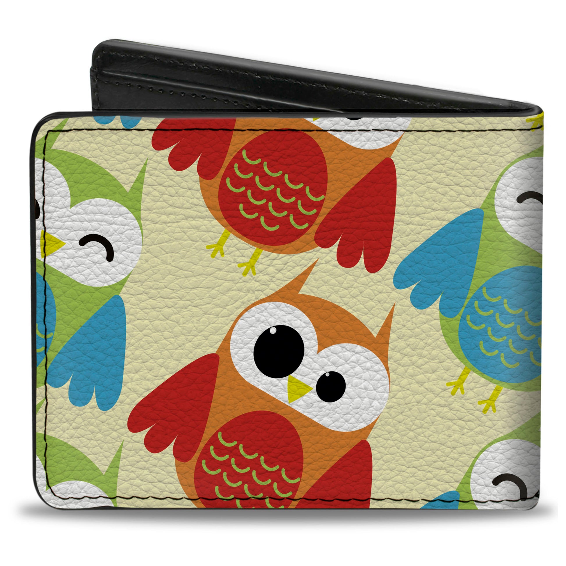 Bi-Fold Wallet - Owl Eyes Yellow Reds Blues Bi-Fold Wallets Buckle-Down