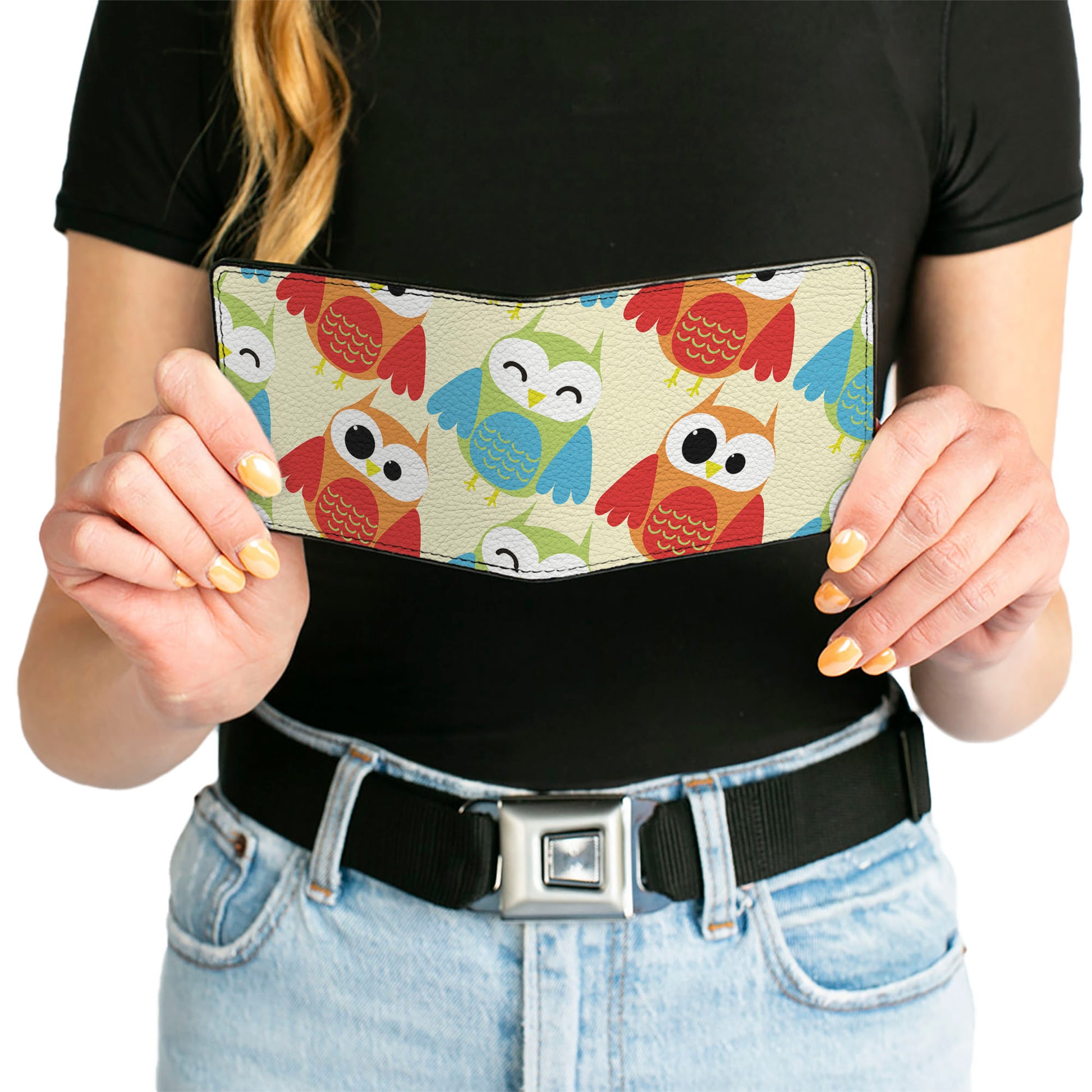 Bi-Fold Wallet - Owl Eyes Yellow Reds Blues Bi-Fold Wallets Buckle-Down