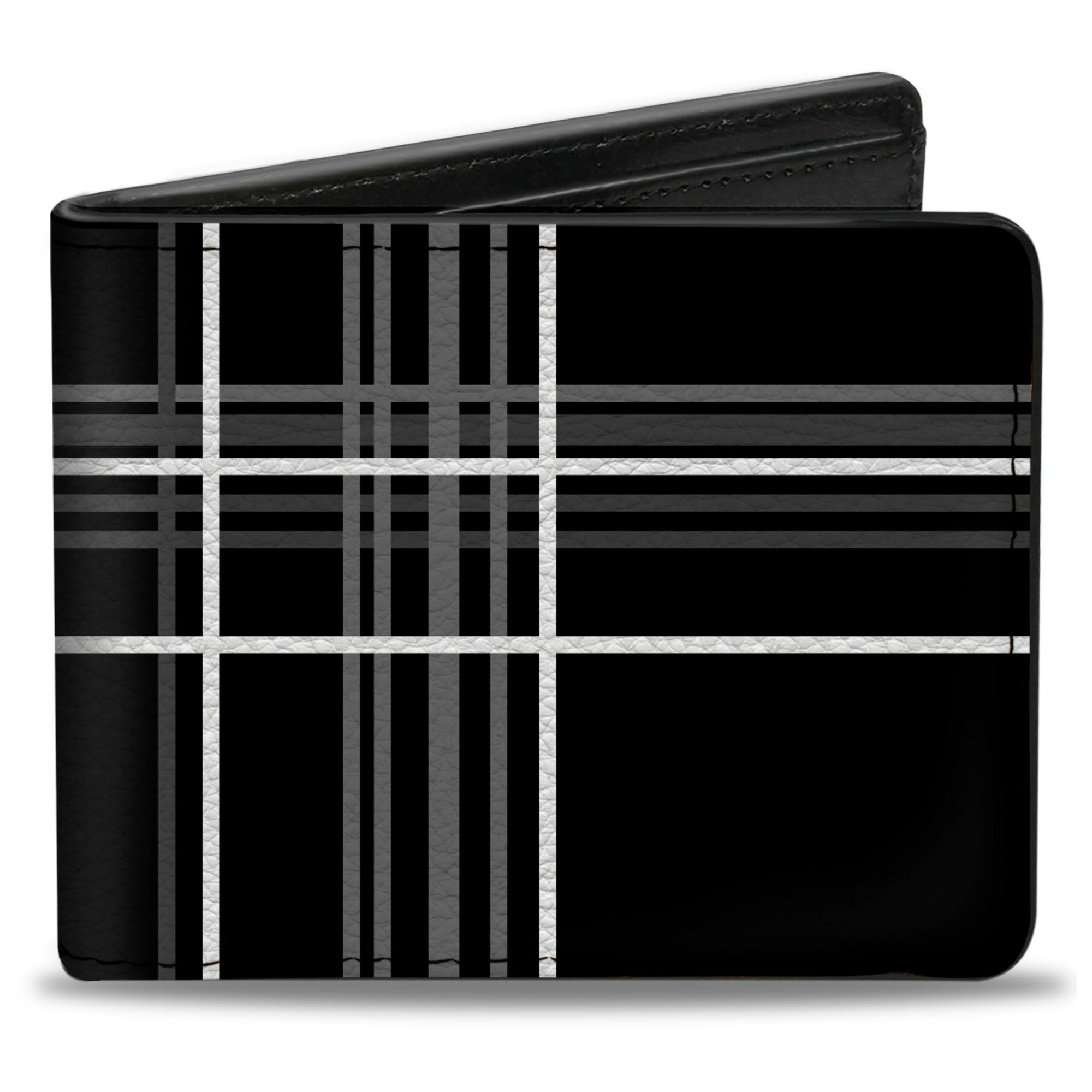 Bi-Fold Wallet - Plaid Black/Gray