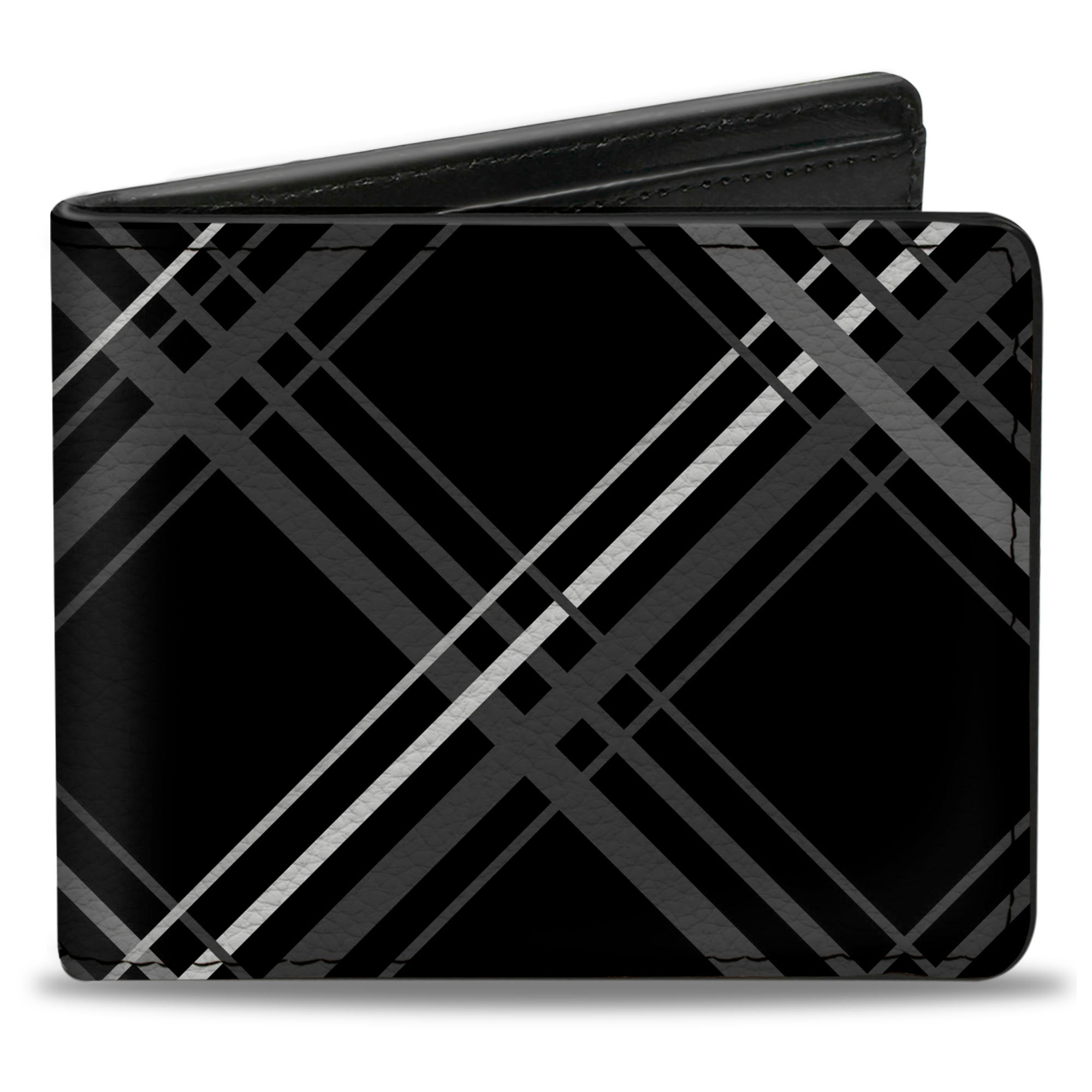 Bi-Fold Wallet - Plaid X Black/Gray