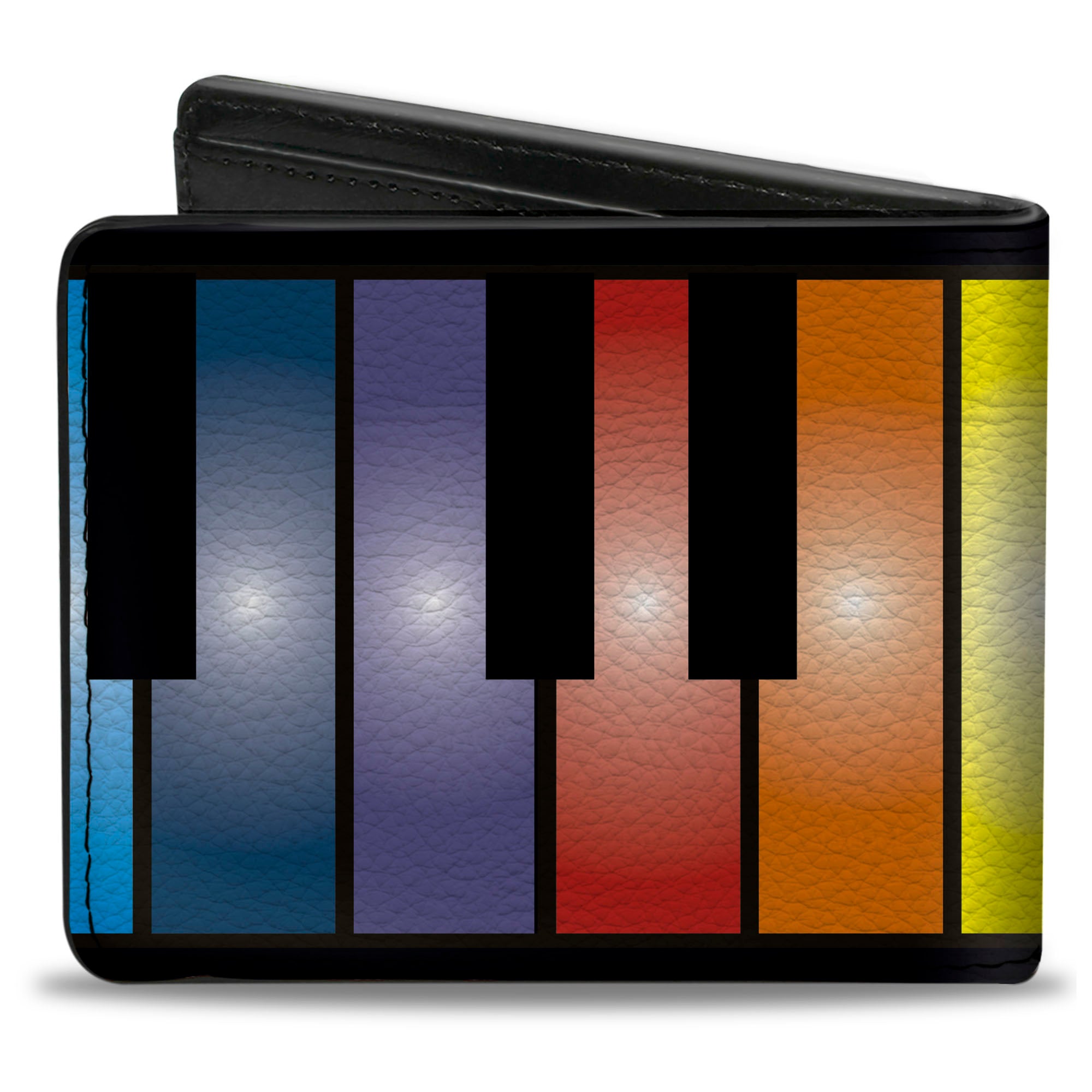 Bi-Fold Wallet - Piano Keys Rainbow Bi-Fold Wallets Buckle-Down