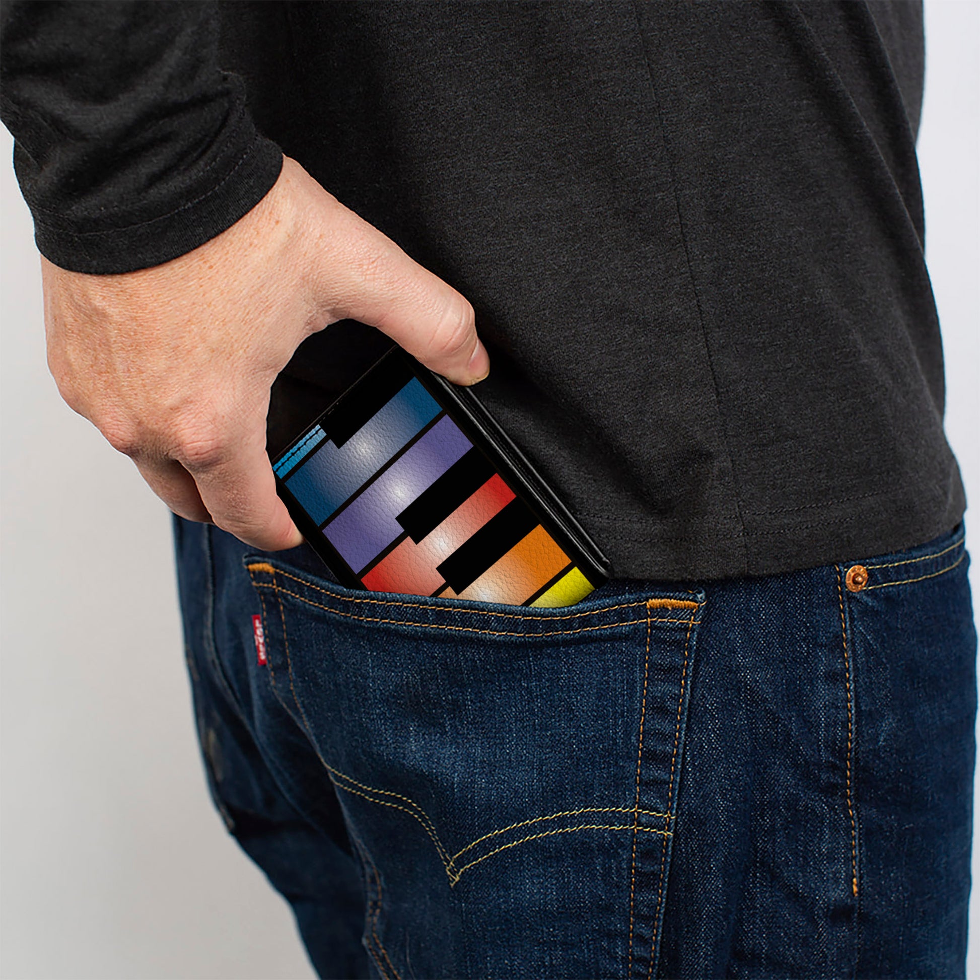 Bi-Fold Wallet - Piano Keys Rainbow Bi-Fold Wallets Buckle-Down