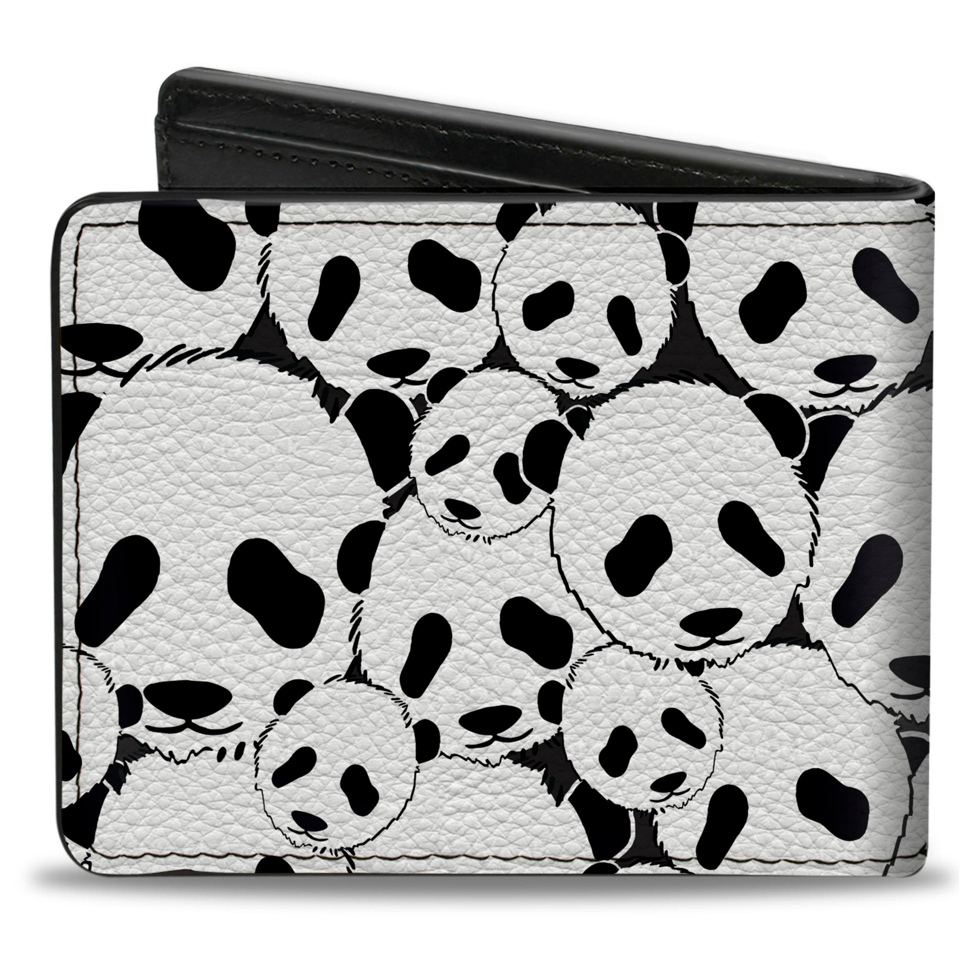 Bi-Fold Wallet - Panda Bear Stacked Bi-Fold Wallets Buckle-Down