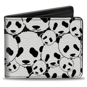 Bi-Fold Wallet - Panda Bear Stacked Bi-Fold Wallets Buckle-Down