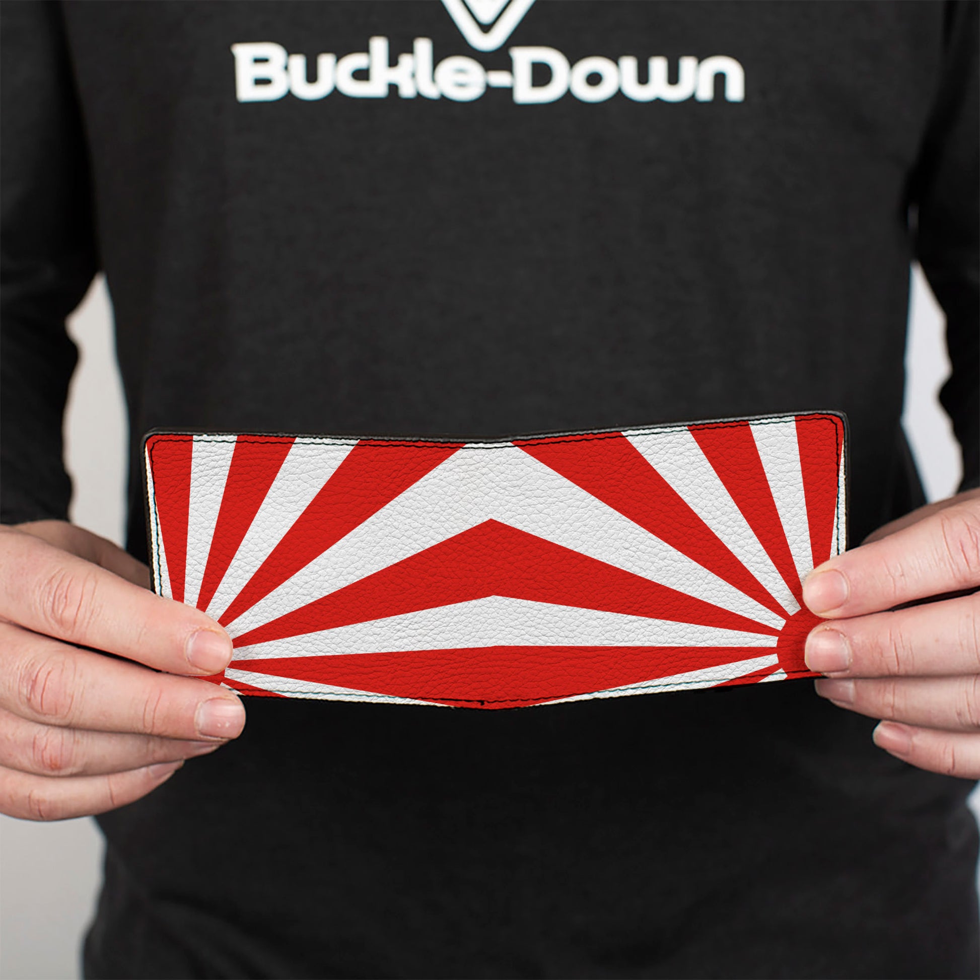 Bi-Fold Wallet - Rising Sun White Red Bi-Fold Wallets Buckle-Down