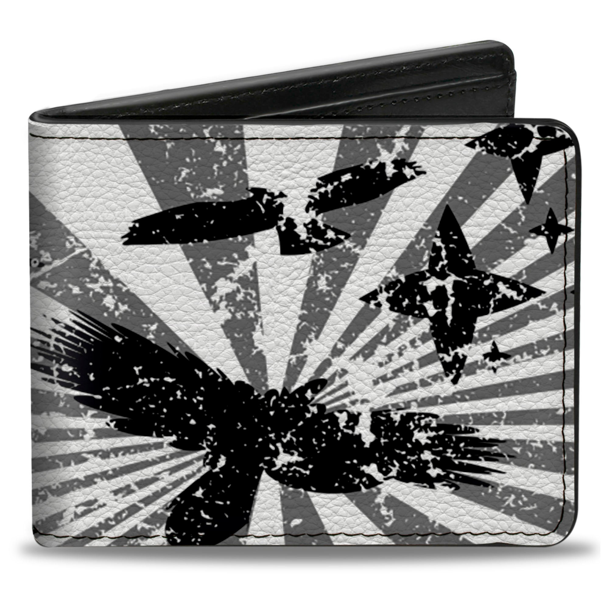 Bi-Fold Wallet - Rising Sun White/Gray