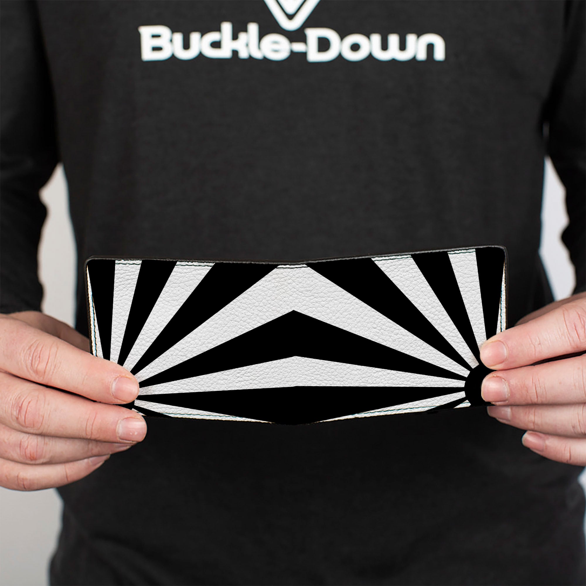 Bi-Fold Wallet - Rising Sun White Black Bi-Fold Wallets Buckle-Down