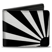 Bi-Fold Wallet - Rising Sun White Black Bi-Fold Wallets Buckle-Down