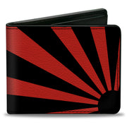 Bi-Fold Wallet - Rising Sun Red Black Bi-Fold Wallets Buckle-Down