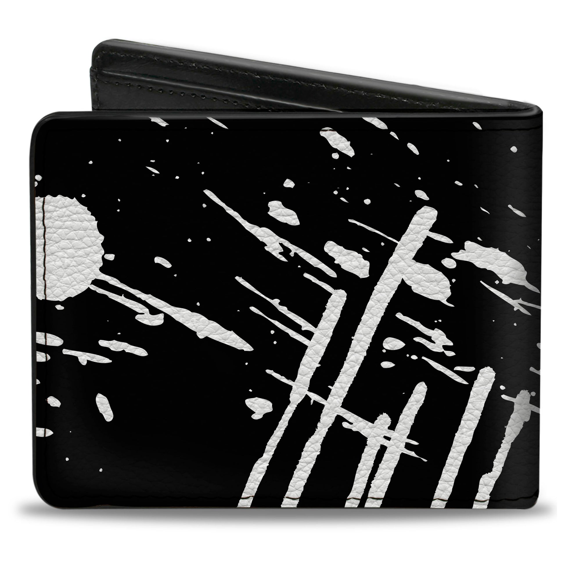 Bi-Fold Wallet - Splatter Black White Bi-Fold Wallets Buckle-Down