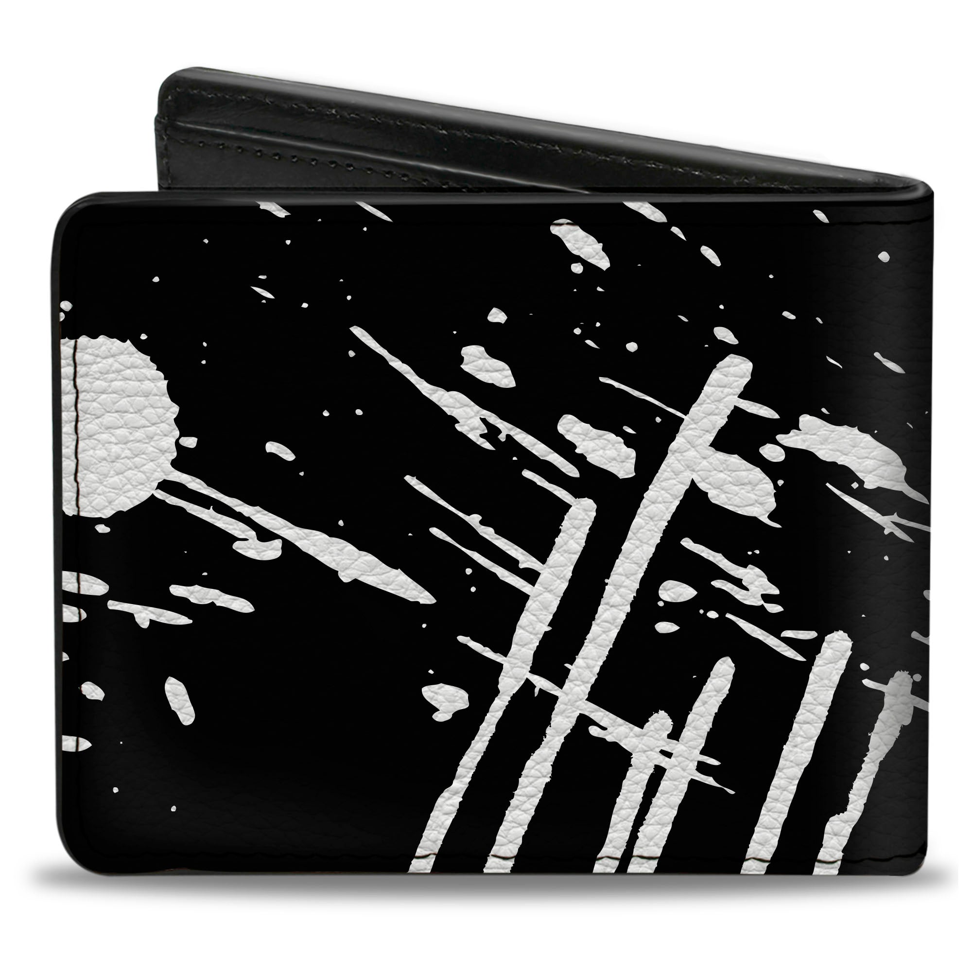 Bi-Fold Wallet - Splatter Black White Bi-Fold Wallets Buckle-Down