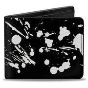Bi-Fold Wallet - Splatter Black White Bi-Fold Wallets Buckle-Down
