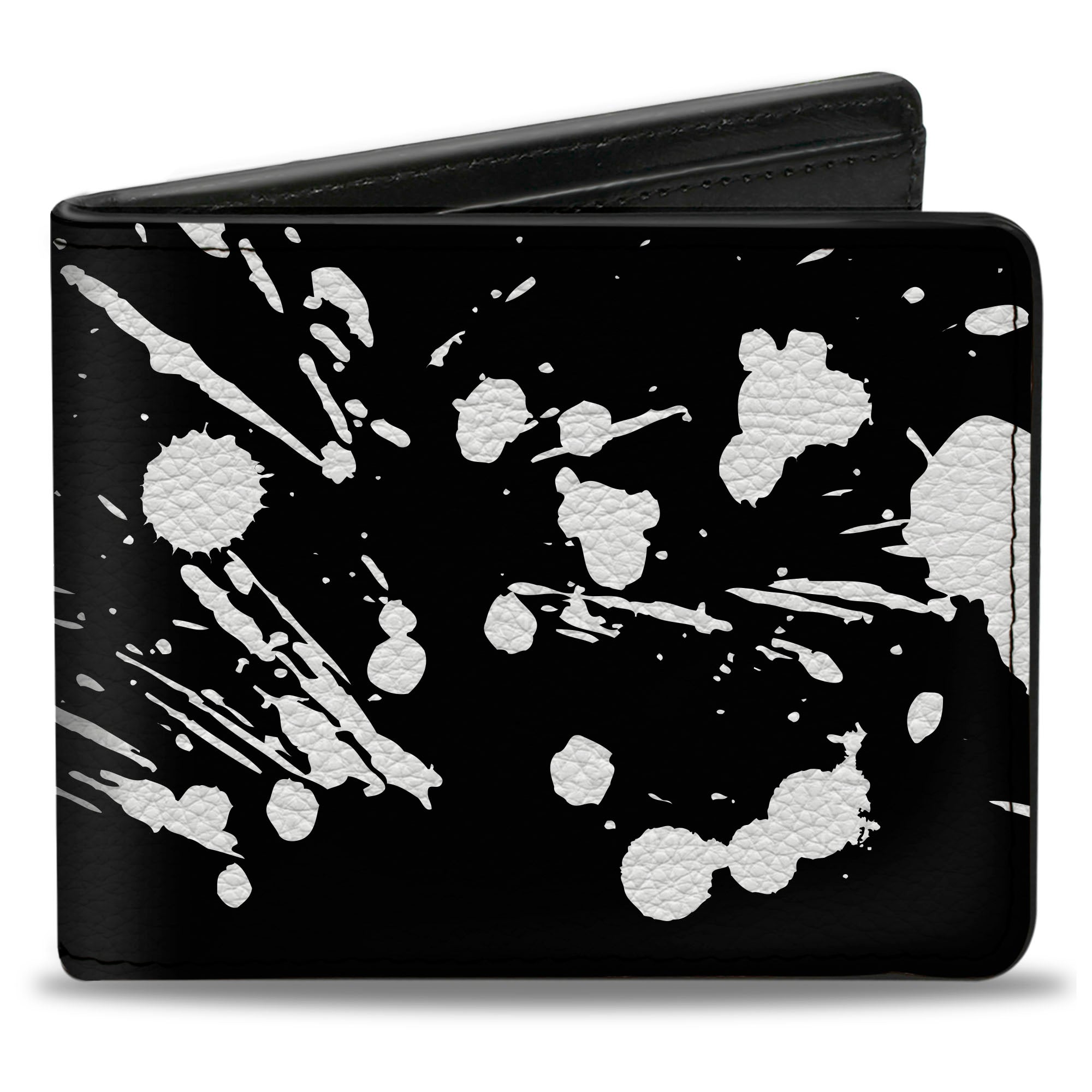 Bi-Fold Wallet - Splatter Black White Bi-Fold Wallets Buckle-Down