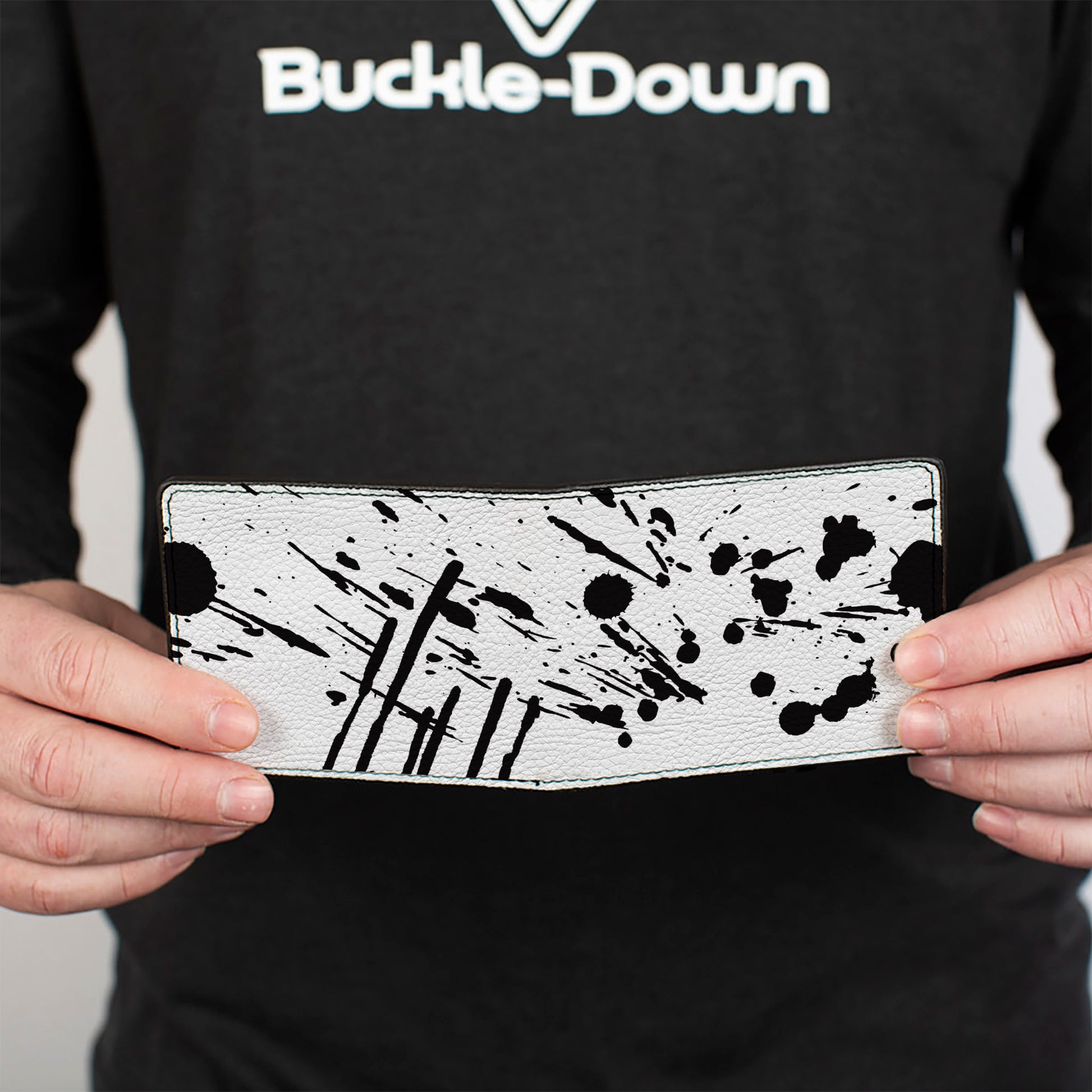 Bi-Fold Wallet - Splatter White/Black Bi-Fold Wallets Buckle-Down