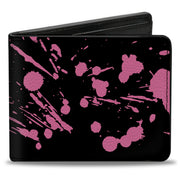 Bi-Fold Wallet - Splatter White Pink Bi-Fold Wallets Buckle-Down