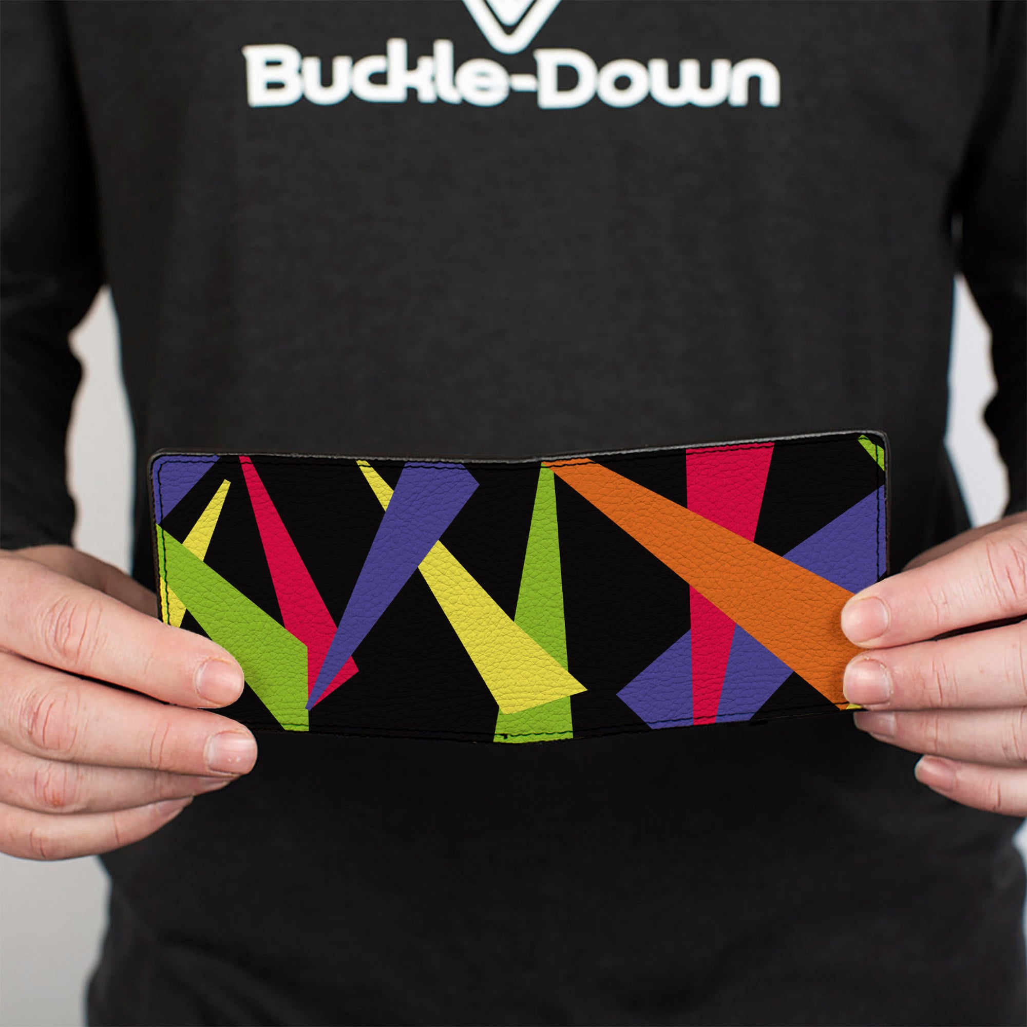 Bi-Fold Wallet - Spotlight Black Multi Neon Bi-Fold Wallets Buckle-Down