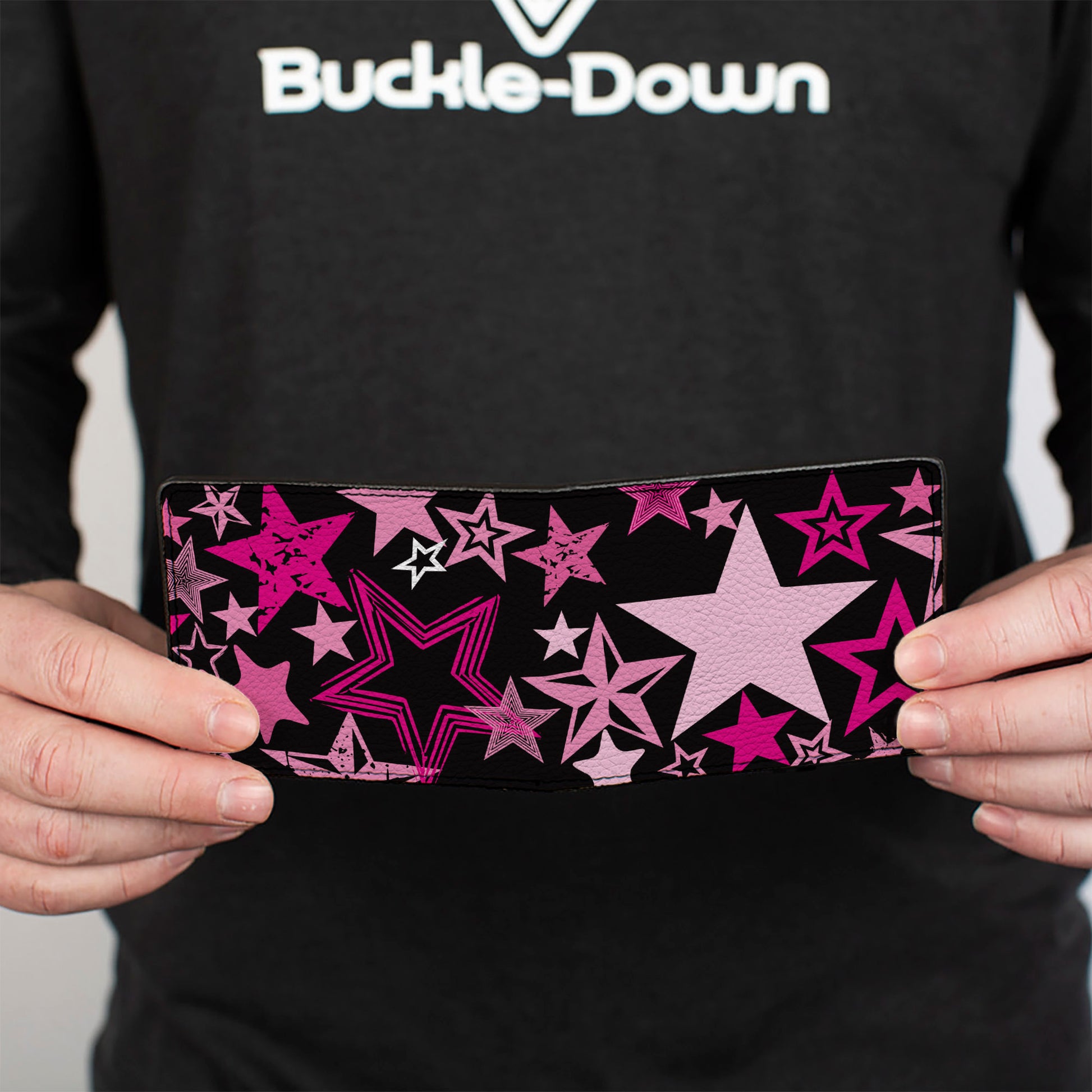 Bi-Fold Wallet - Stargazer Black Pink Bi-Fold Wallets Buckle-Down