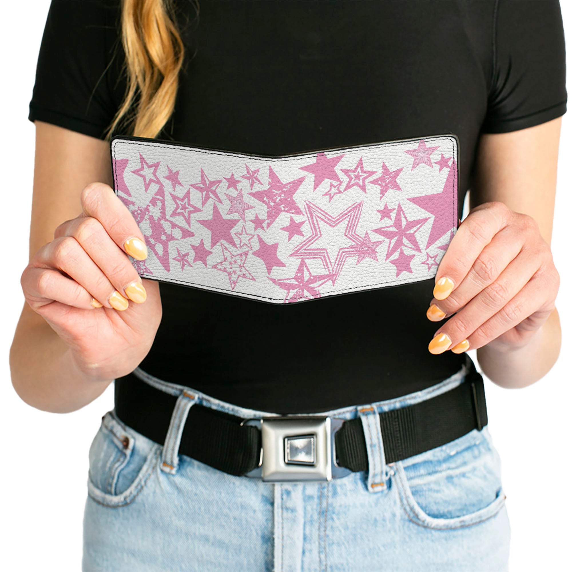 Bi-Fold Wallet - Stargazer White Pink Bi-Fold Wallets Buckle-Down