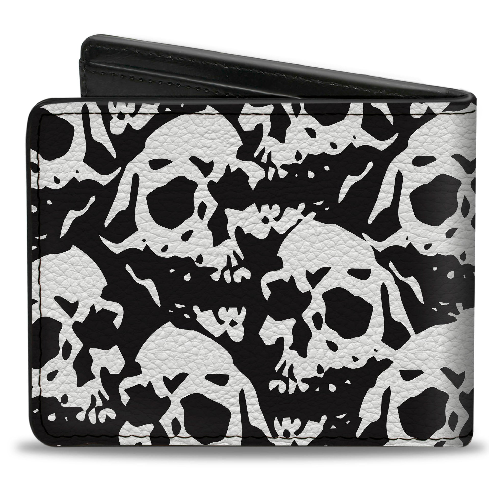 Bi-Fold Wallet - Skull Yard Black White Bi-Fold Wallets Buckle-Down