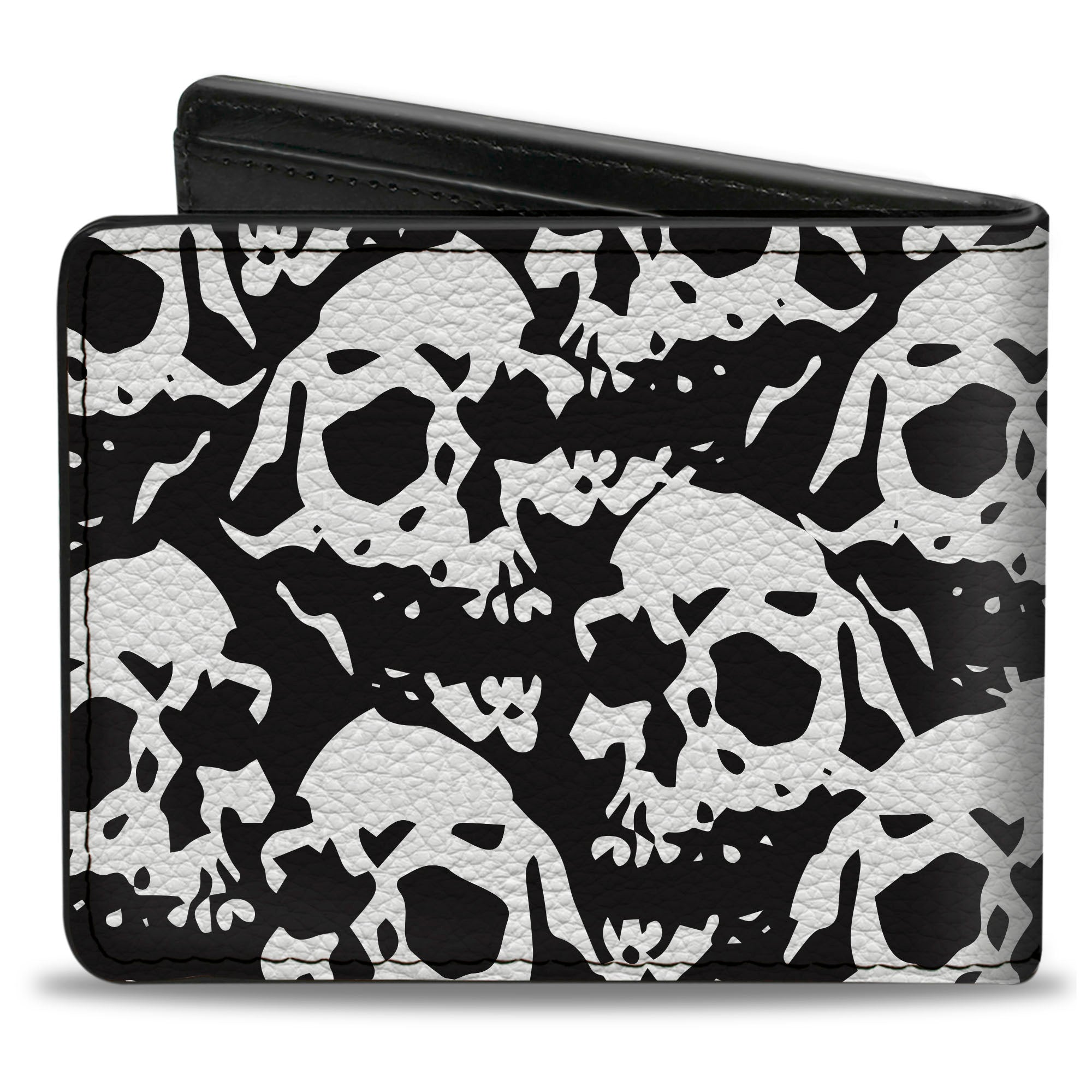 Bi-Fold Wallet - Skull Yard Black White Bi-Fold Wallets Buckle-Down