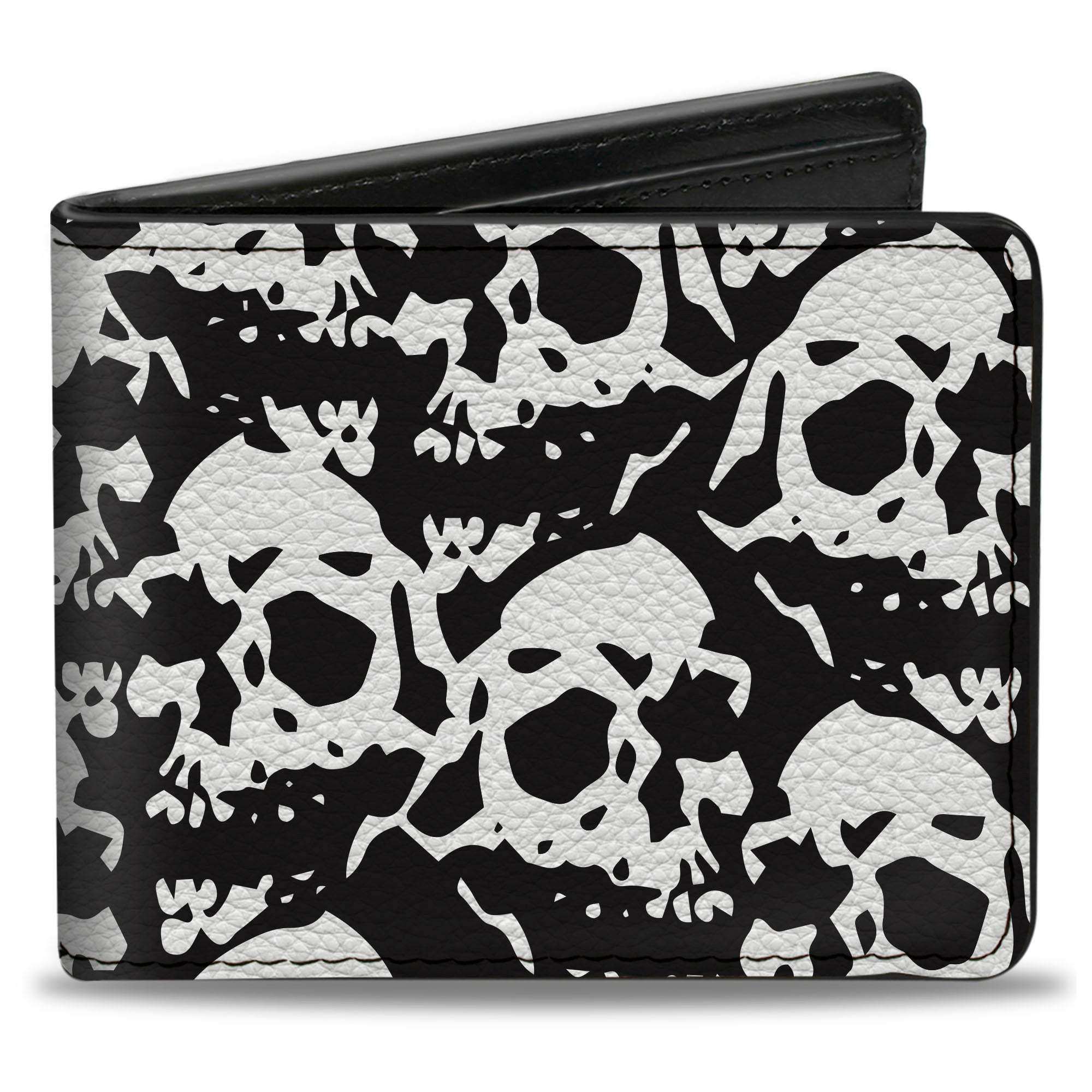 Bi-Fold Wallet - Skull Yard Black White Bi-Fold Wallets Buckle-Down