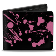 Bi-Fold Wallet - Splatter Black Pink Bi-Fold Wallets Buckle-Down