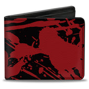 Bi-Fold Wallet - Splatter Black Red Bi-Fold Wallets Buckle-Down
