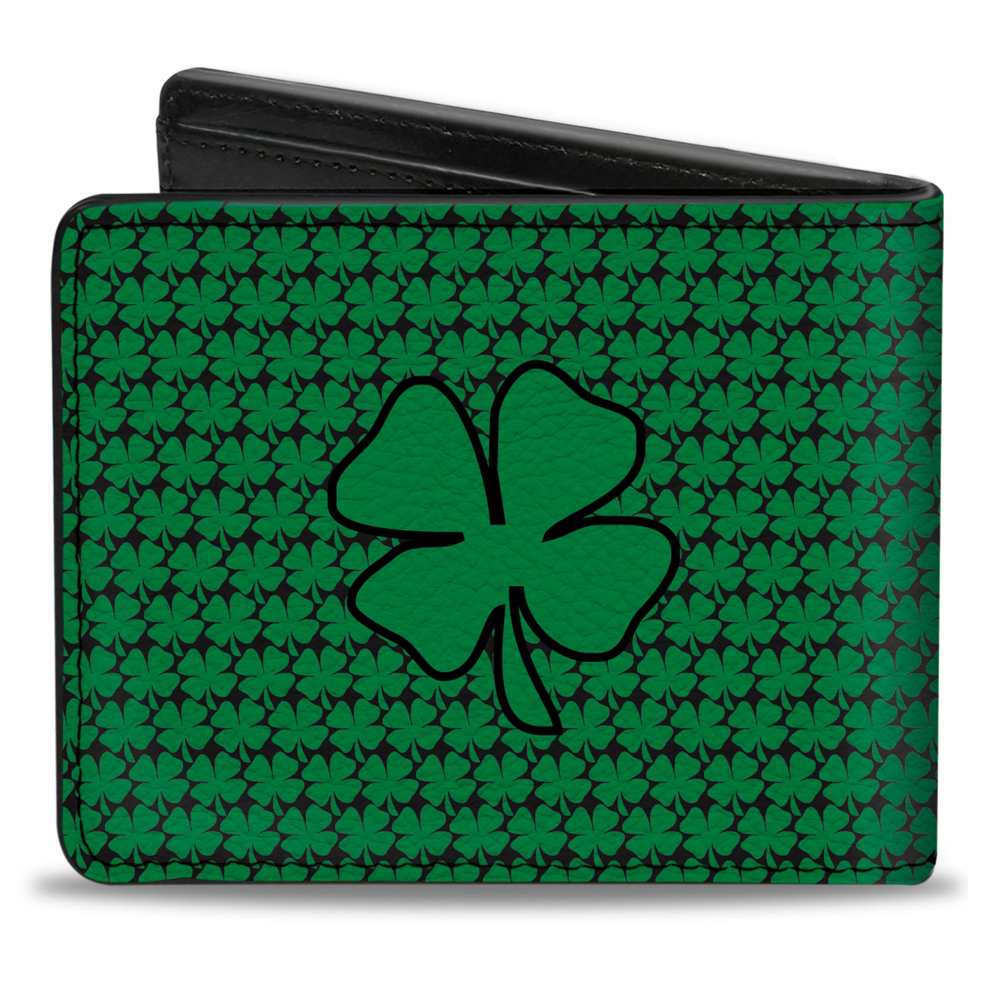 Bi-Fold Wallet - St. Pat's Clovers Green Bi-Fold Wallets Buckle-Down