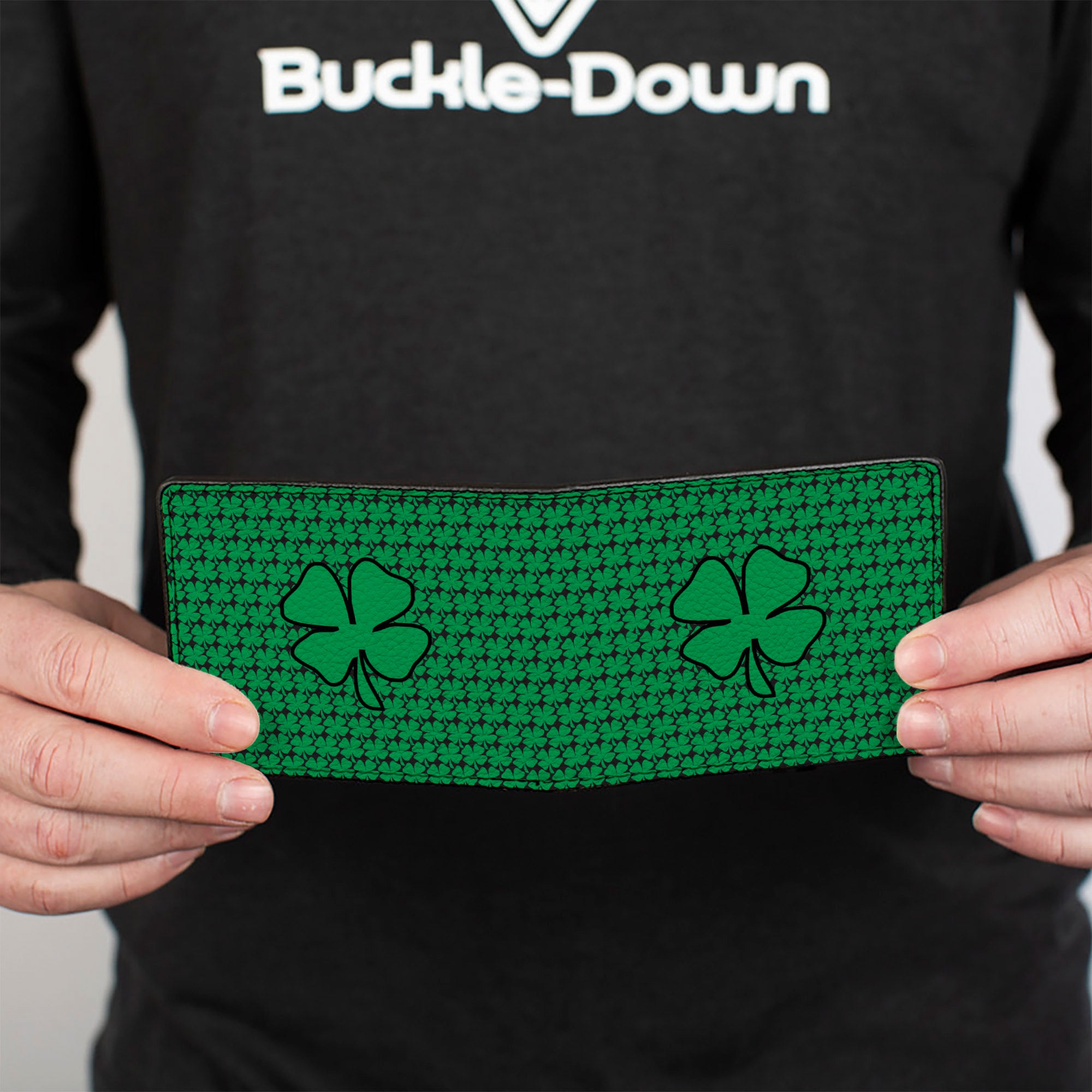 Bi-Fold Wallet - St. Pat's Clovers Green Bi-Fold Wallets Buckle-Down